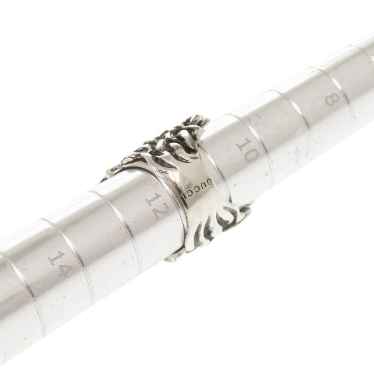 Gucci Silver Metal Band Ring (Pre-Owned)