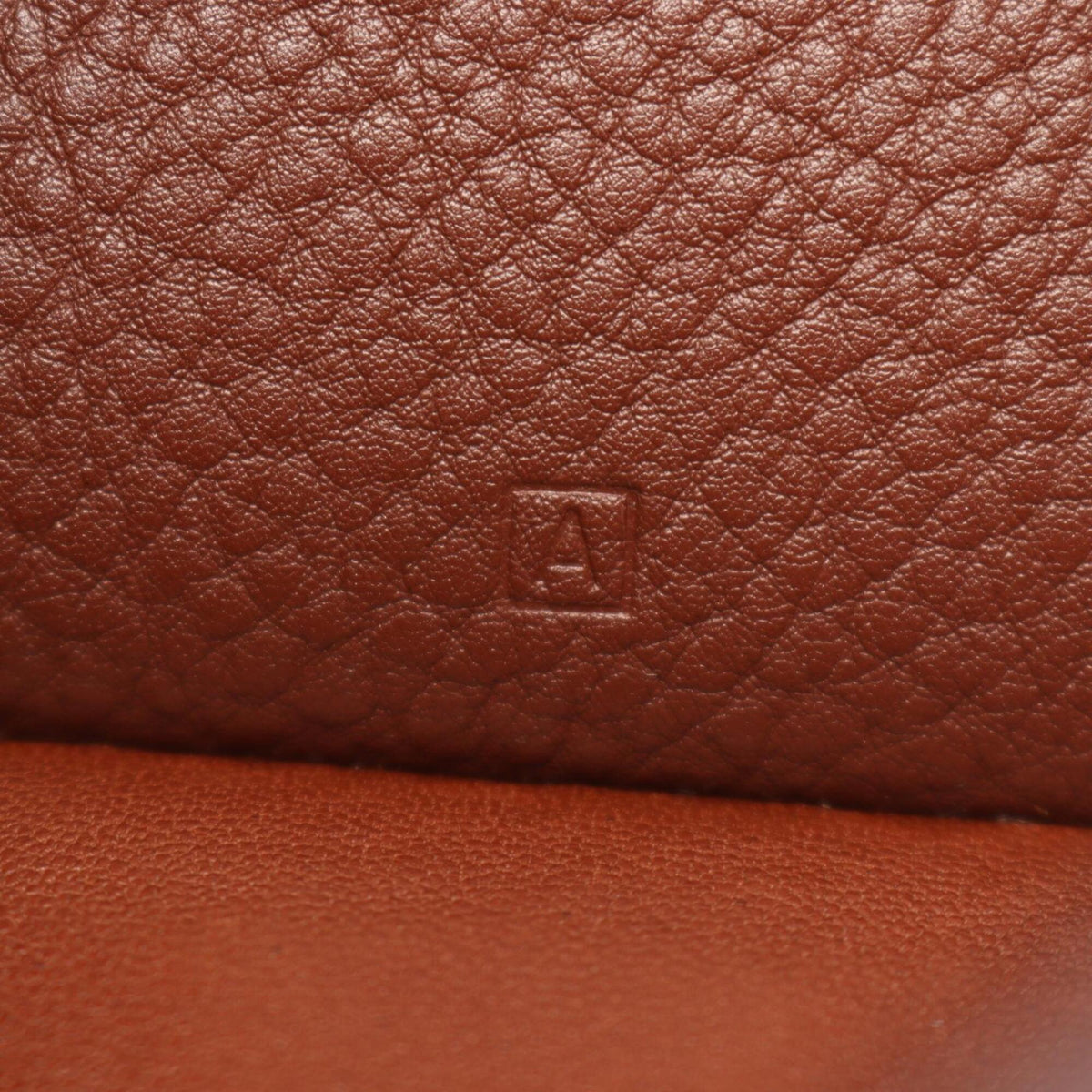 Hermes Brown Taurillon Clemence Leather Long Wallet (Bi-Fold) (Pre-Owned)