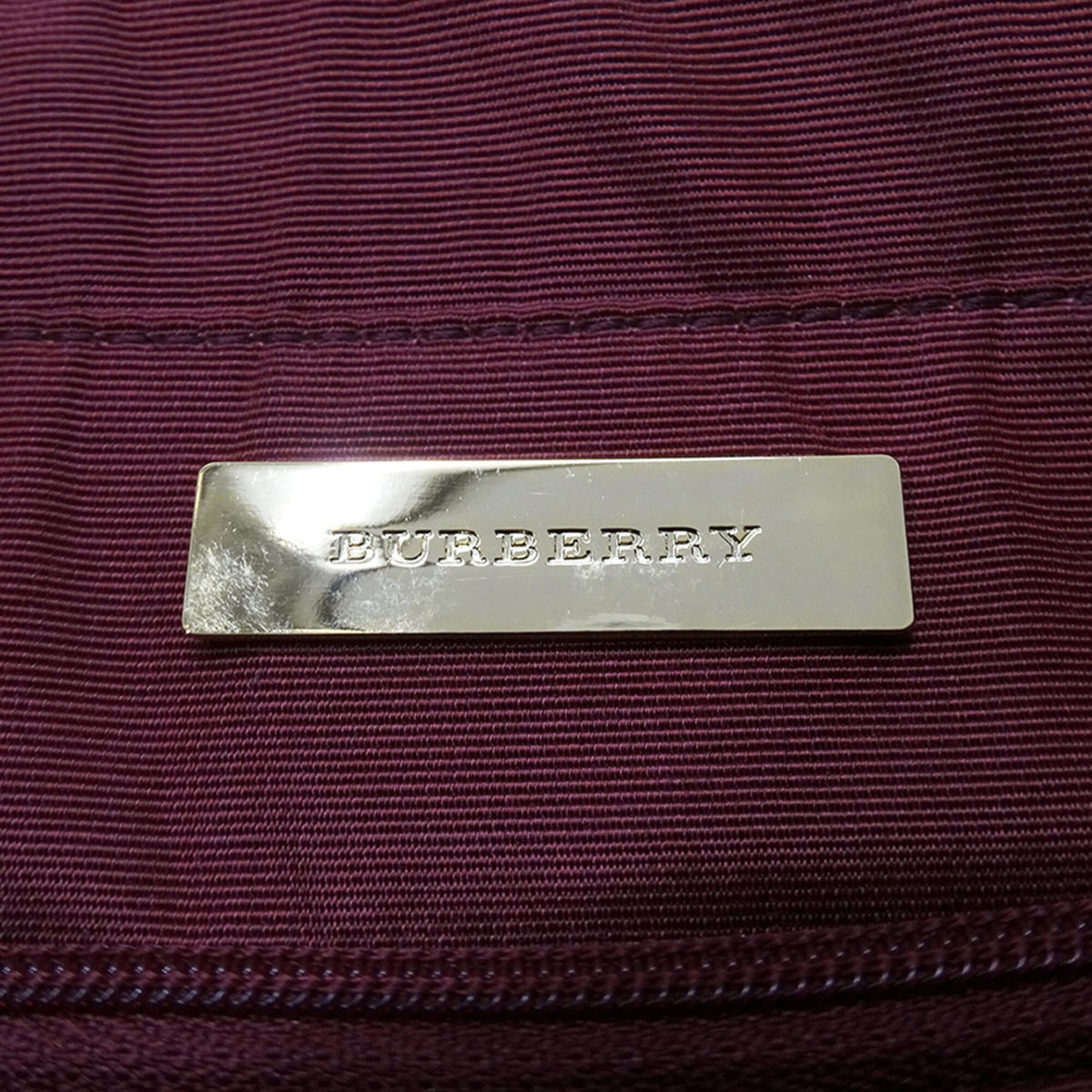 Burberry Beige Bordeaux Canvas Tote Bag (Pre-Owned)