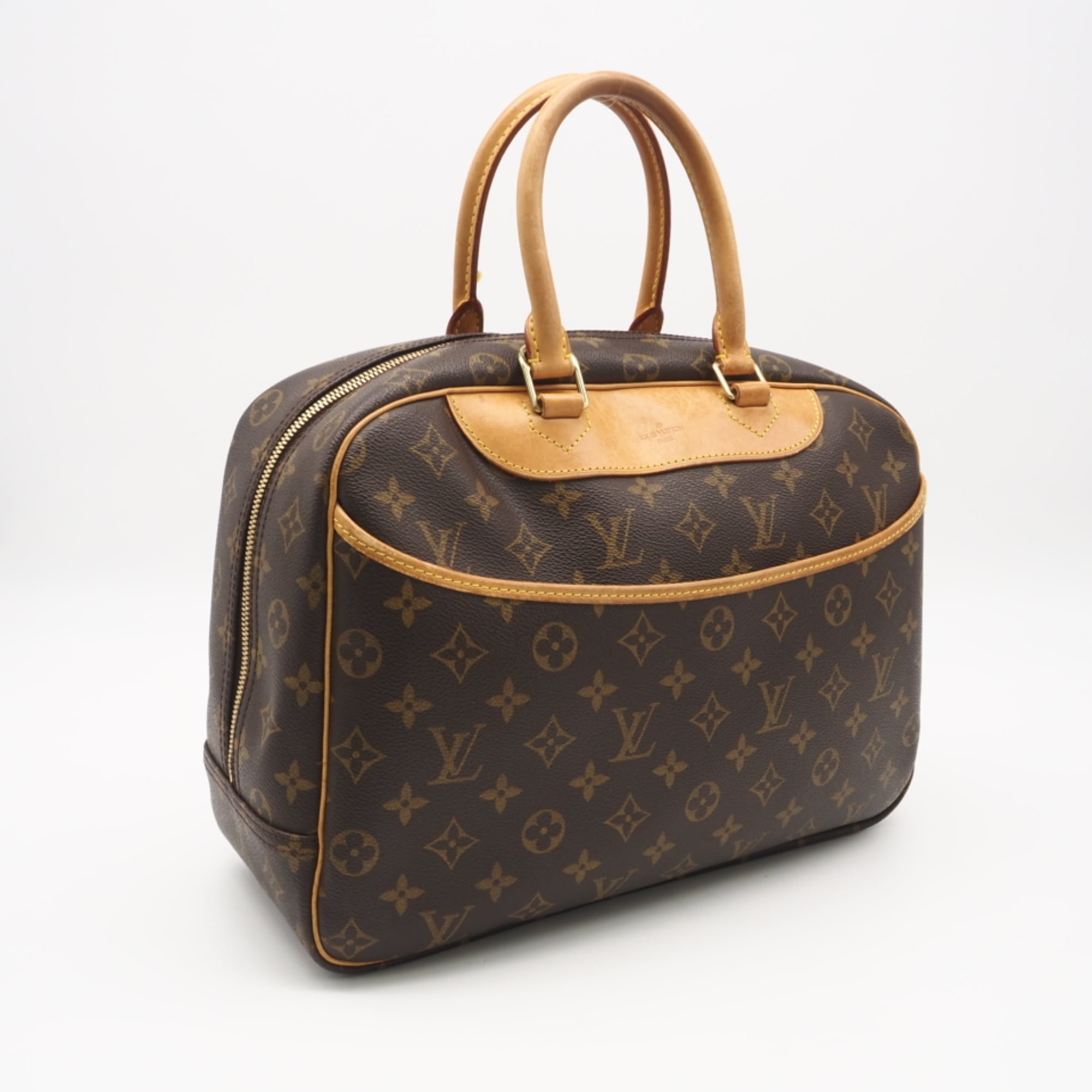 Louis Vuitton Monogram Beige Brown Monogram Handbag (Pre-Owned)