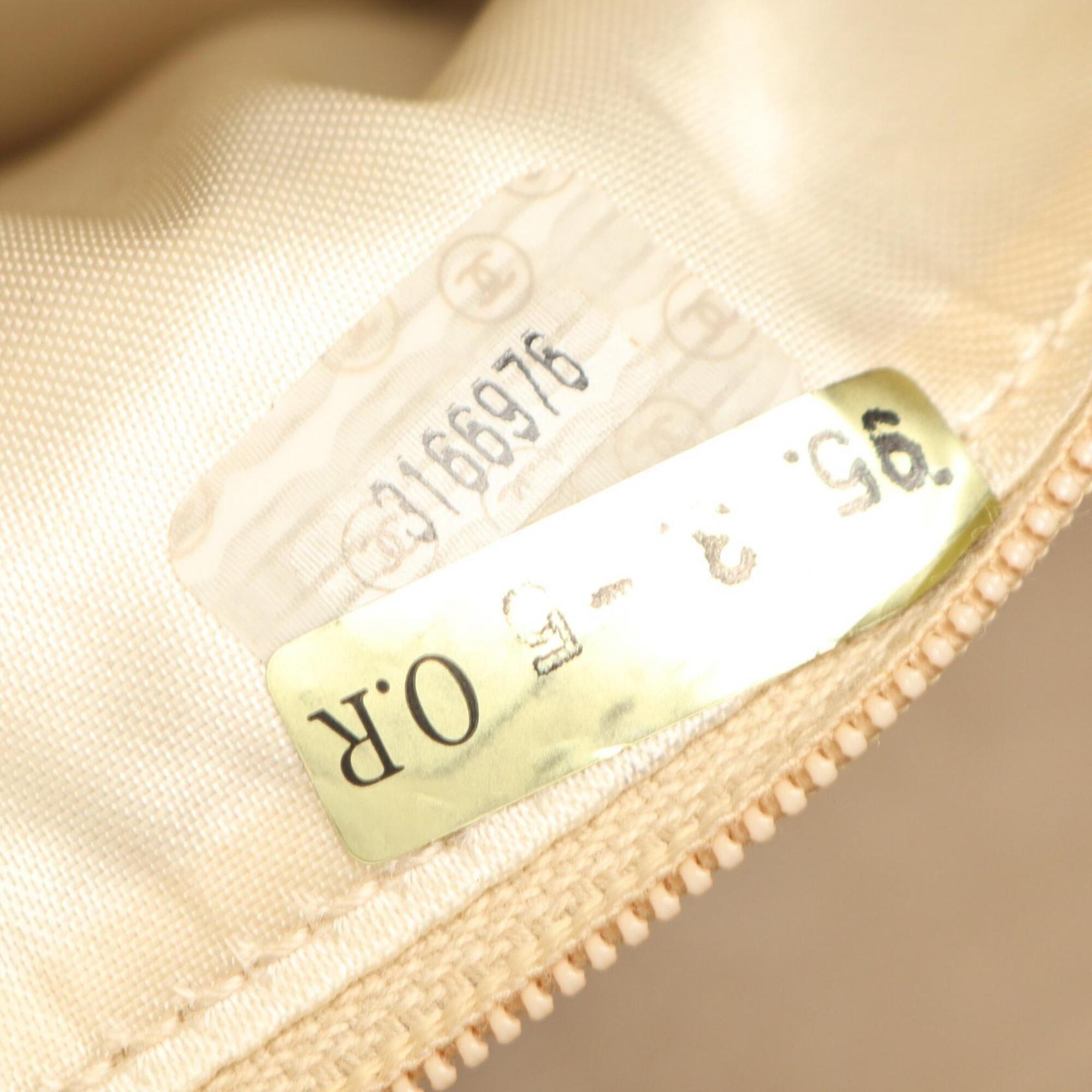 Chanel Beige Leather Handbag Shoulder Bag (Pre-Owned)