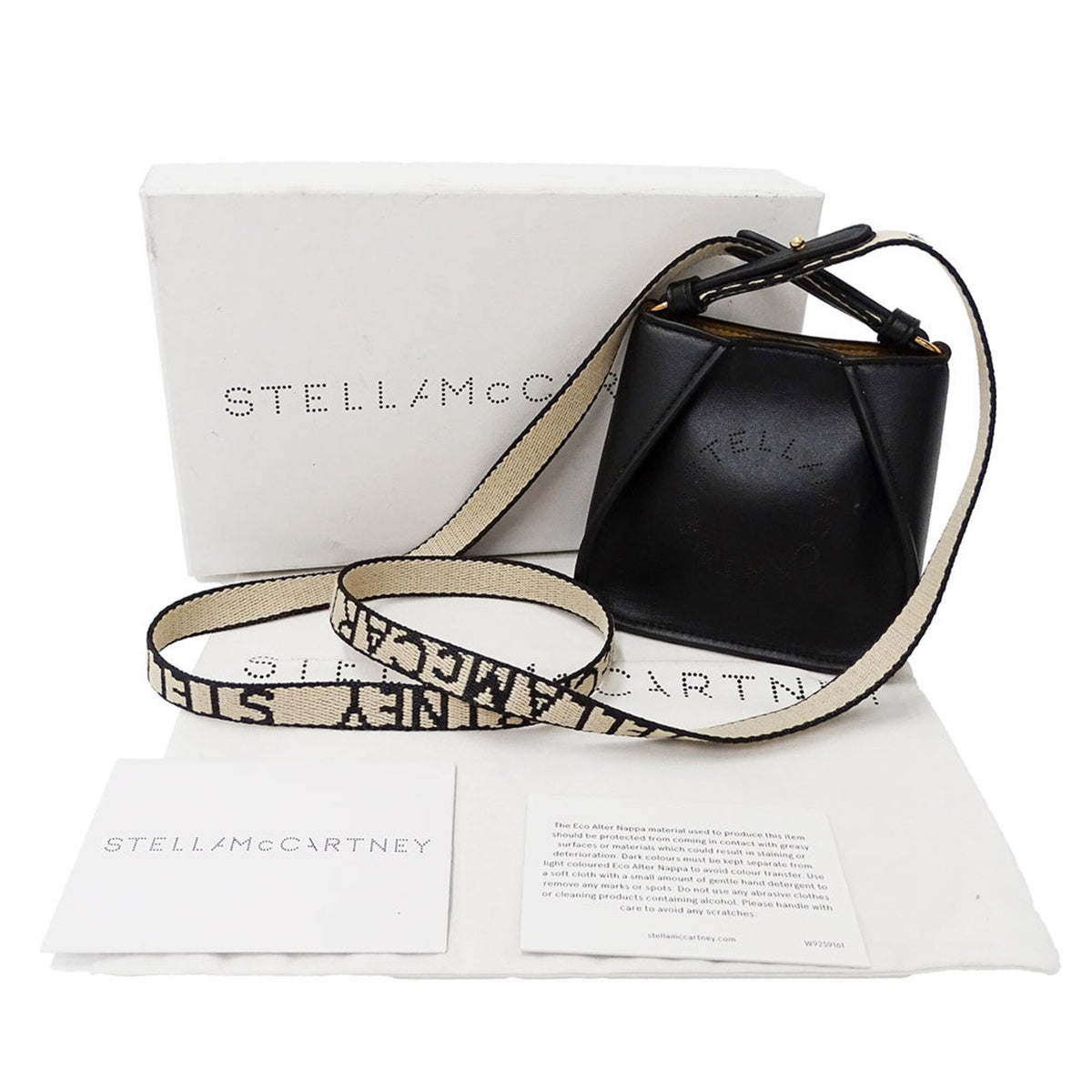 Stella Mccartney Black Leather Shoulder Bag (Pre-Owned)