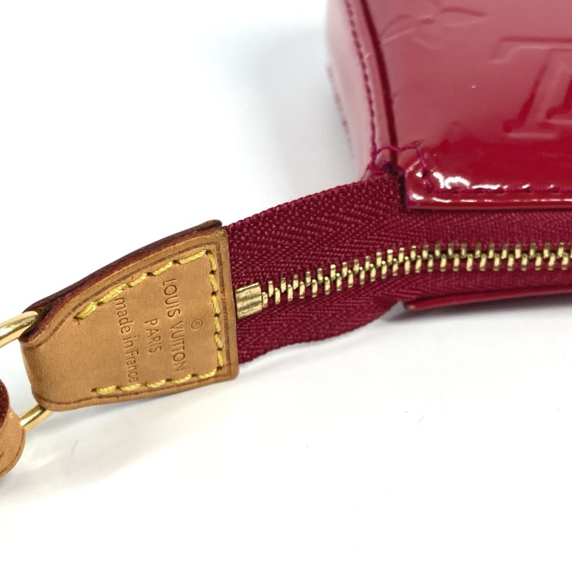 Louis Vuitton Indian Rose Pink Monogram Vernis Handbag Pochette Shoulder Bag (Pre-Owned)