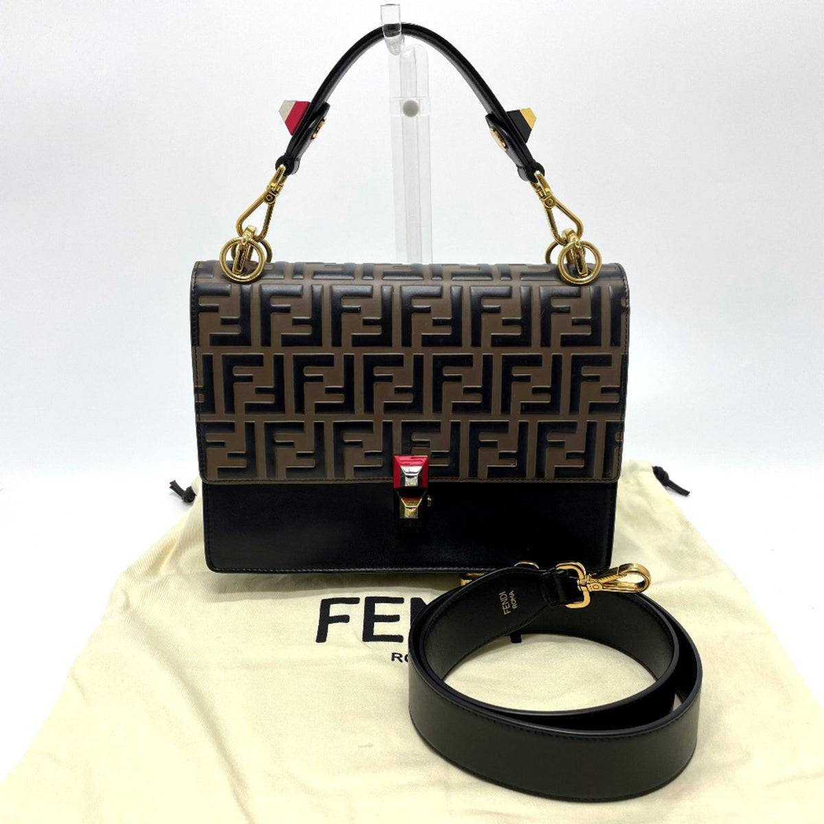 Fendi Brown Leather Handbag (Pre-Owned)