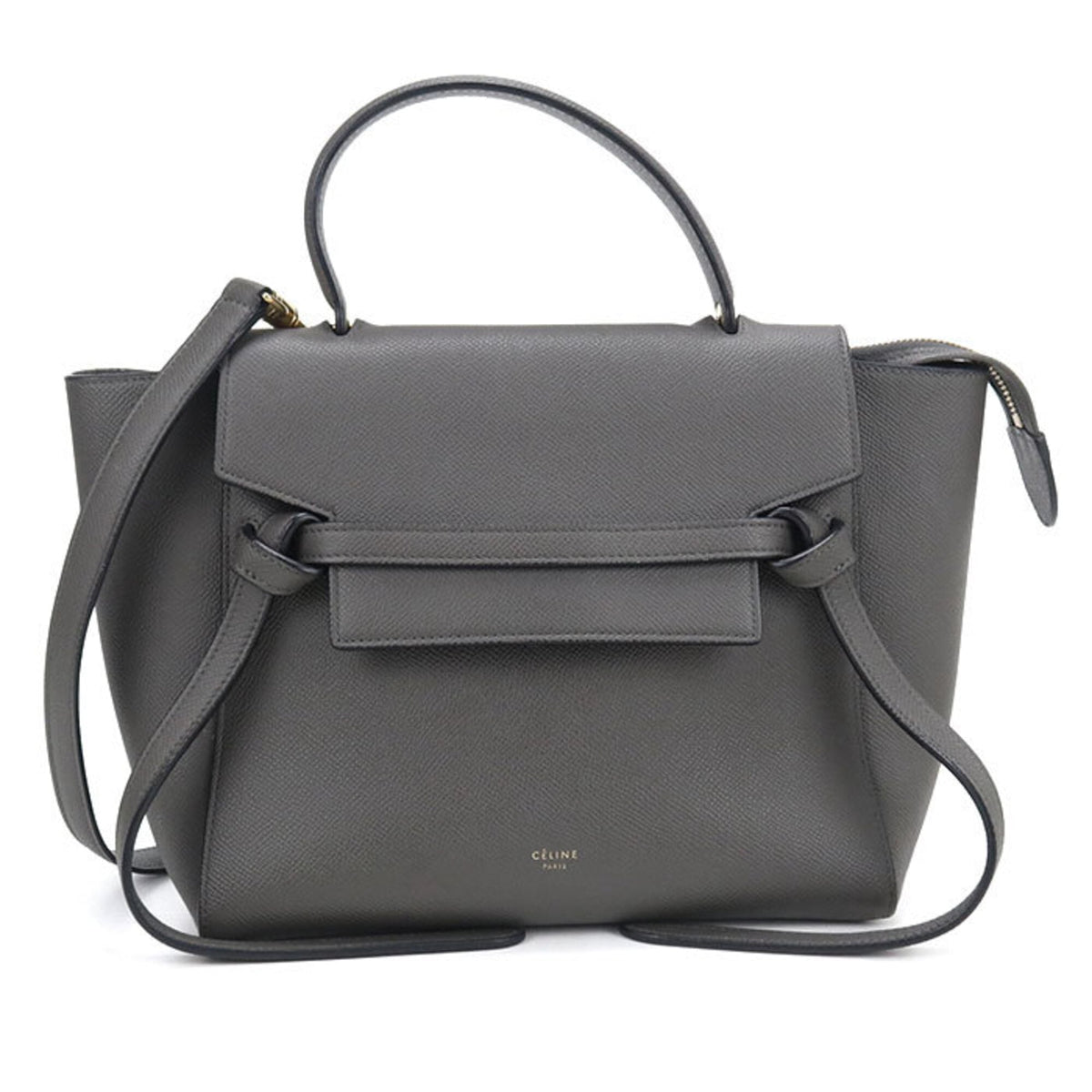 Celine Gray Leather Handbag (Pre-Owned)