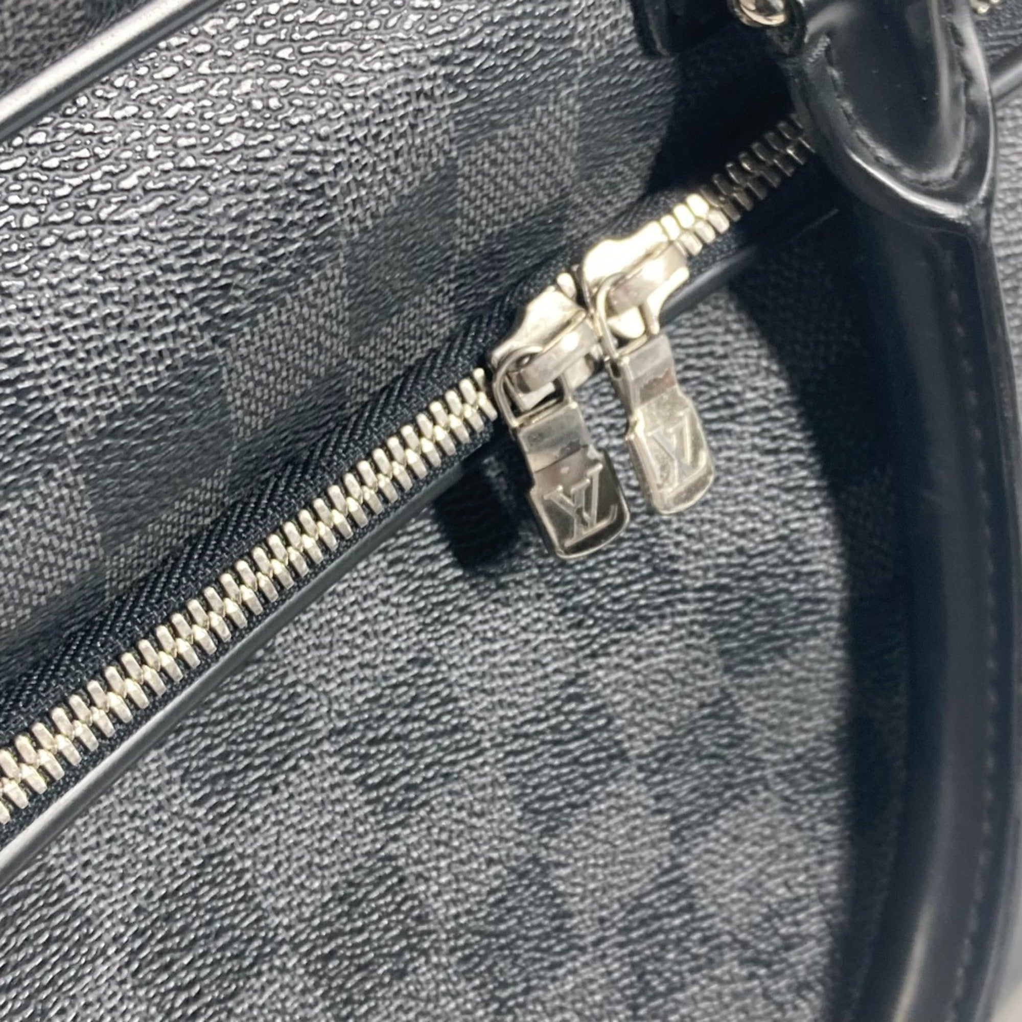 Louis Vuitton Black Damier Graphite Handbag Tote Bag (Pre-Owned)
