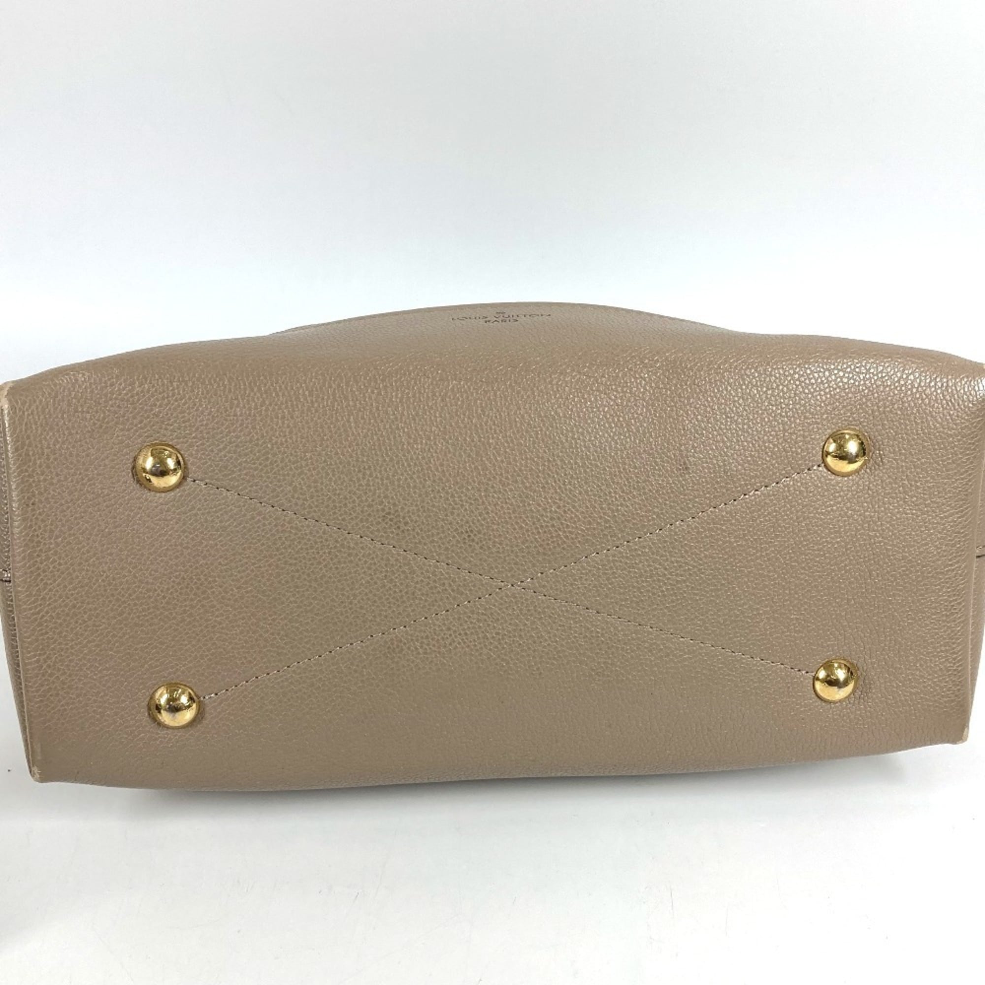 Louis Vuitton Beige Monogram Empreinte Leather Handbag Tote Bag (Pre-Owned)