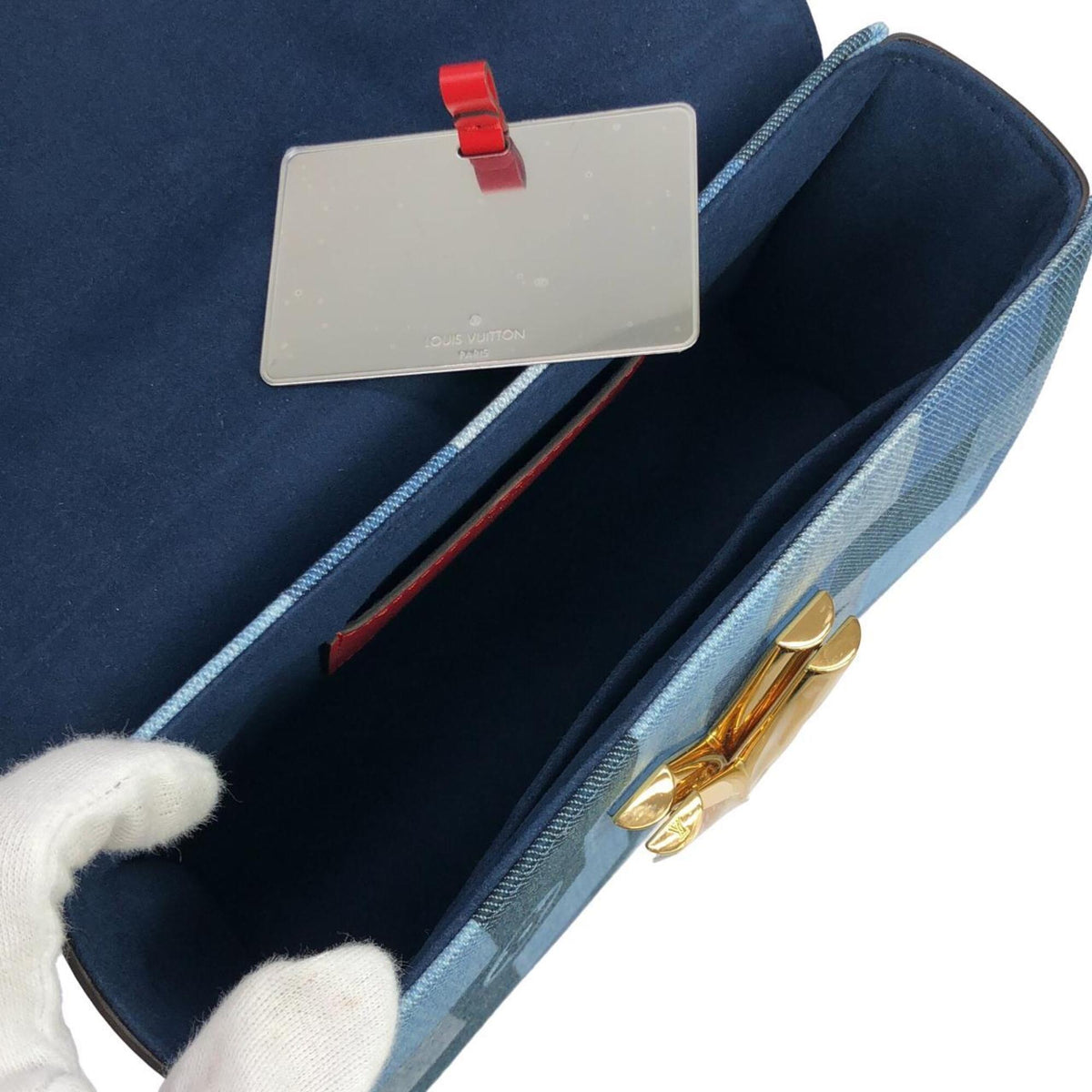 Louis Vuitton Blue Rouge Denim Shoulder Bag (Pre-Owned)