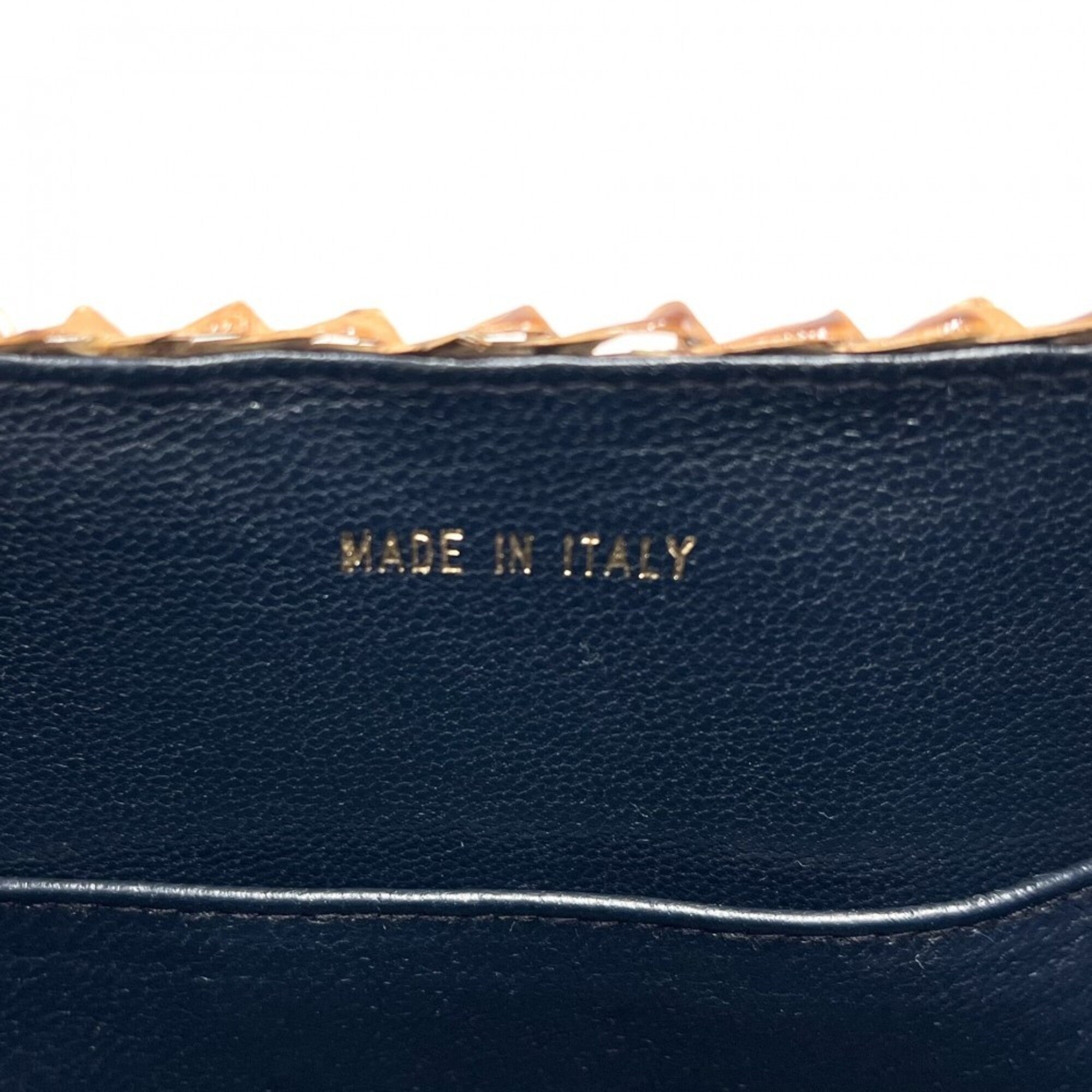 Chanel Blue Brown Straw Denim Shoulder Bag (Pre-Owned)