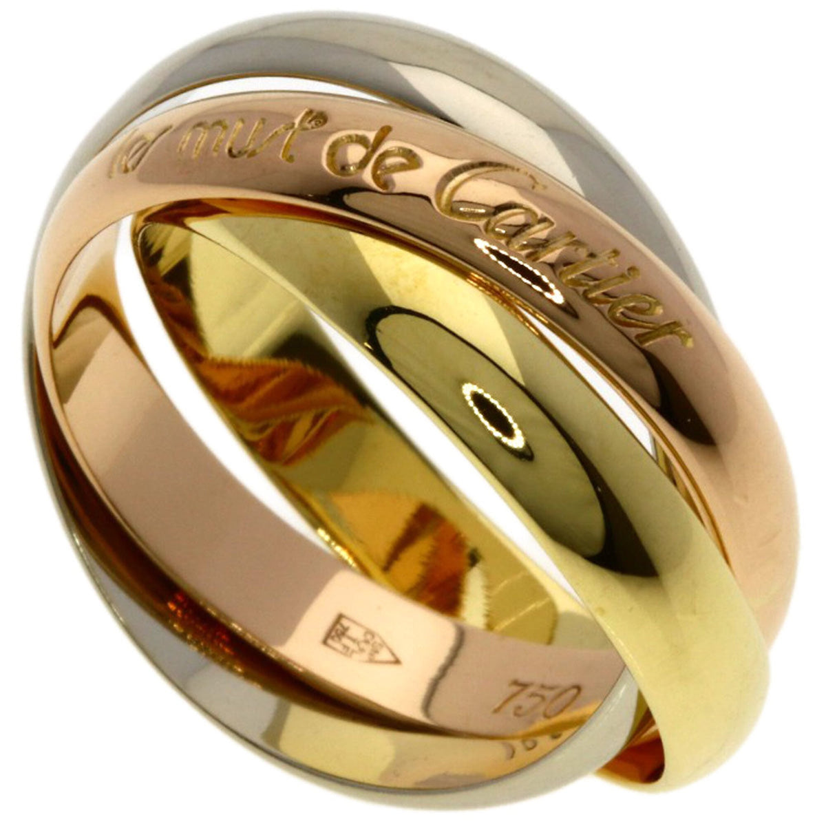 Cartier Trinity Yellow Gold (18K) Pink Gold (18K) White Gold (18K) Band Ring (Pre-Owned)