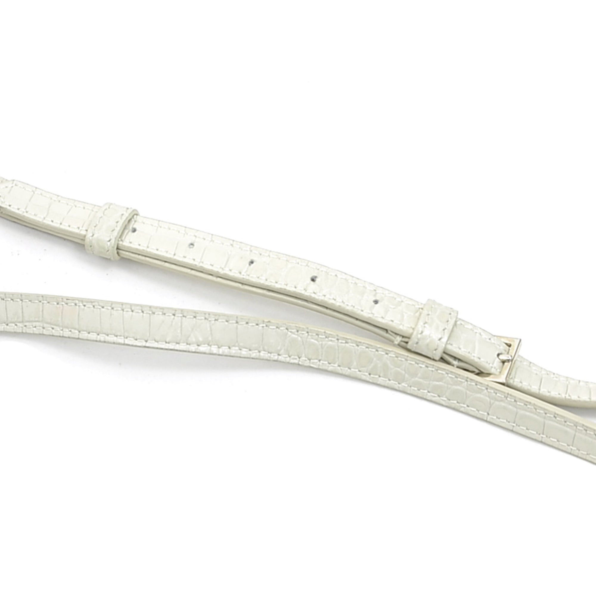 Saint Laurent Ivory Leather Handbag Pouch Shoulder Bag (Pre-Owned)