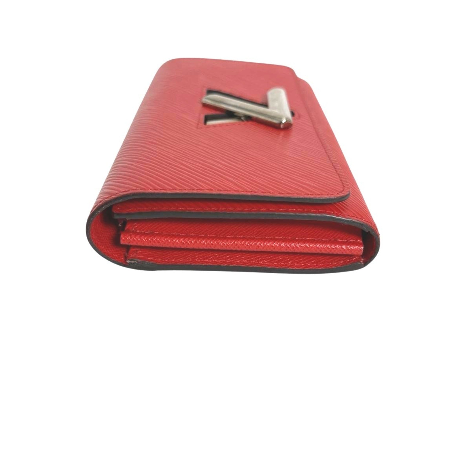 Louis Vuitton Coquelicots Red Color Epi Leather Long Wallet (Tri-Fold) (Pre-Owned)