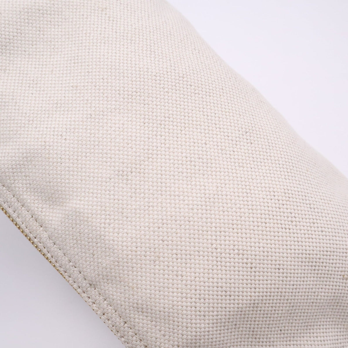 Miu Miu Black White Cotton Linen Pouch (Pre-Owned)
