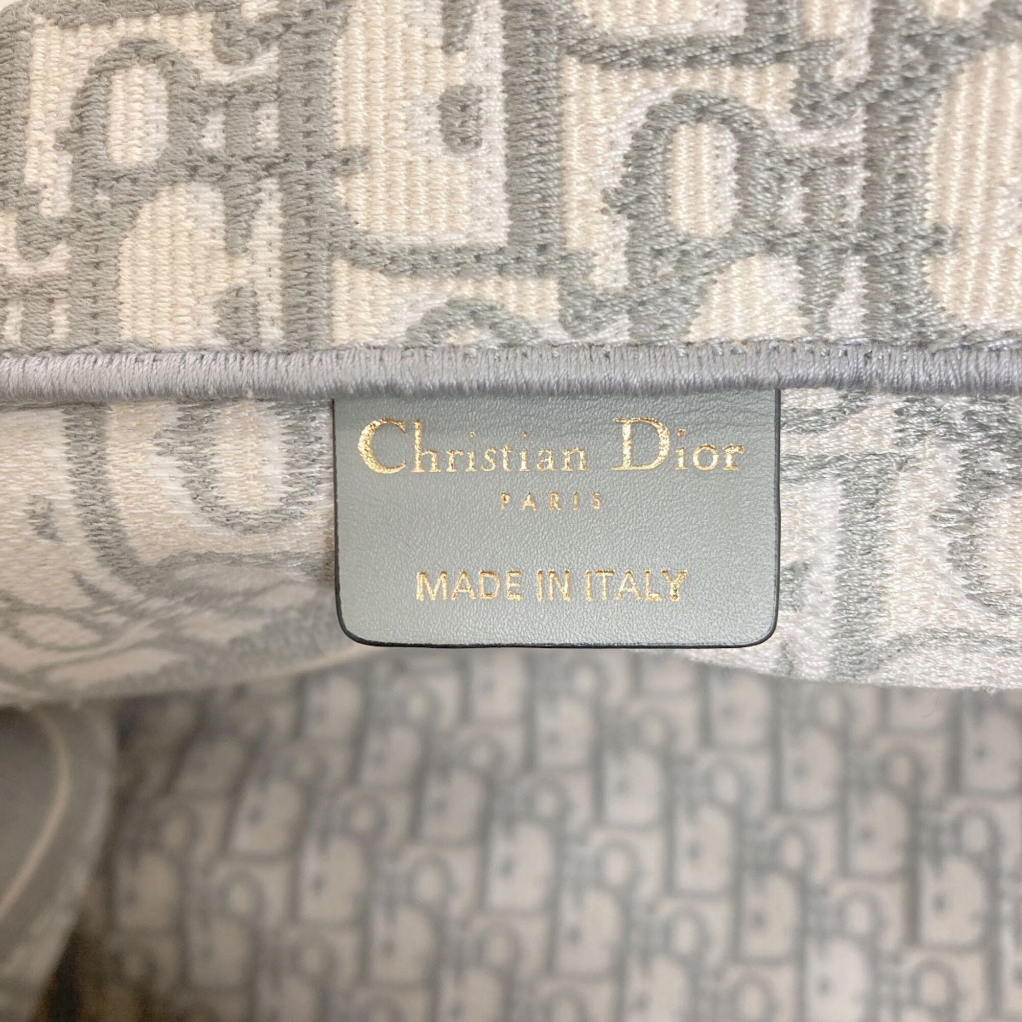 Christian Dior Gray Canvas Tote Bag (Pre-Owned)