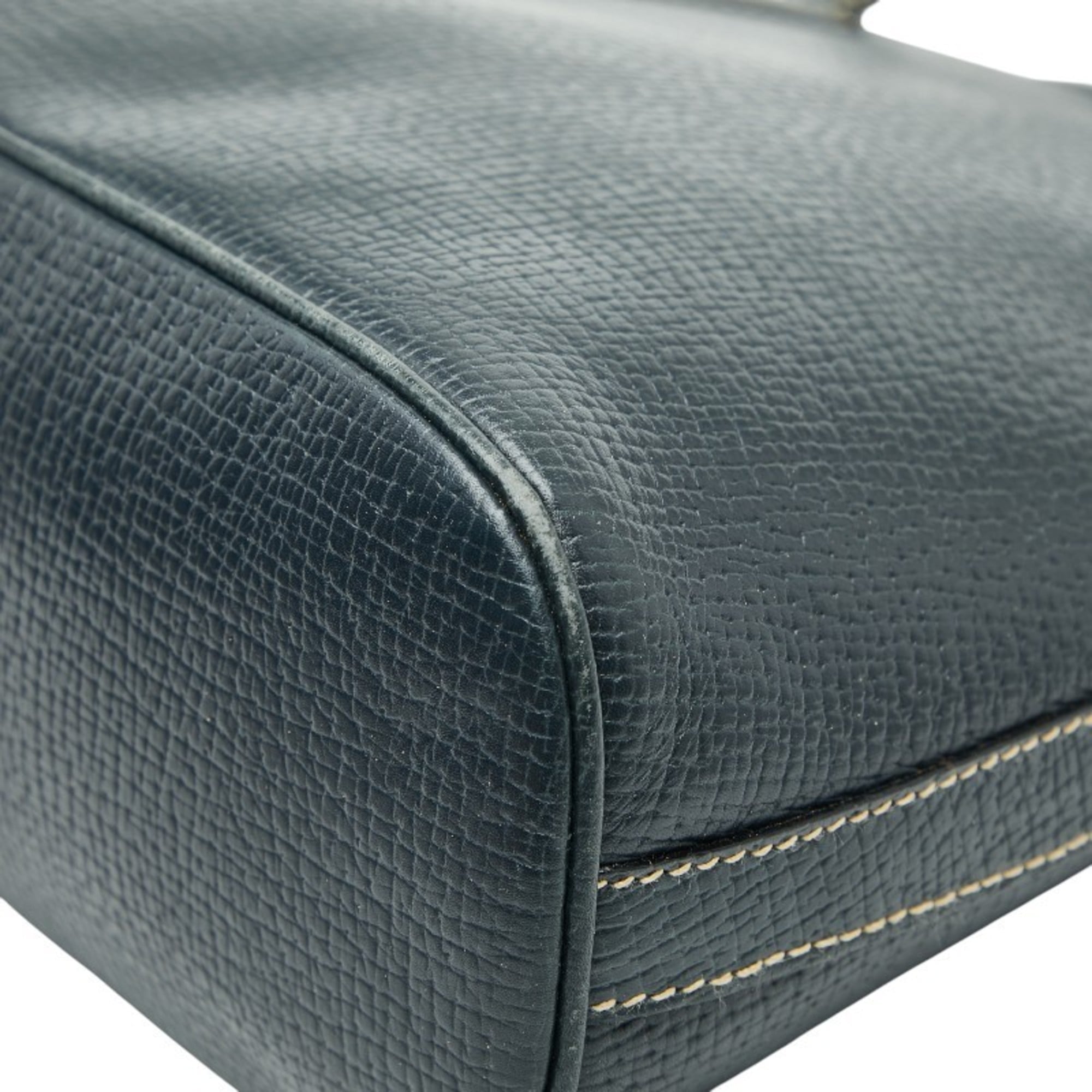 Loewe Blue Leather Handbag Tote Bag (Pre-Owned)