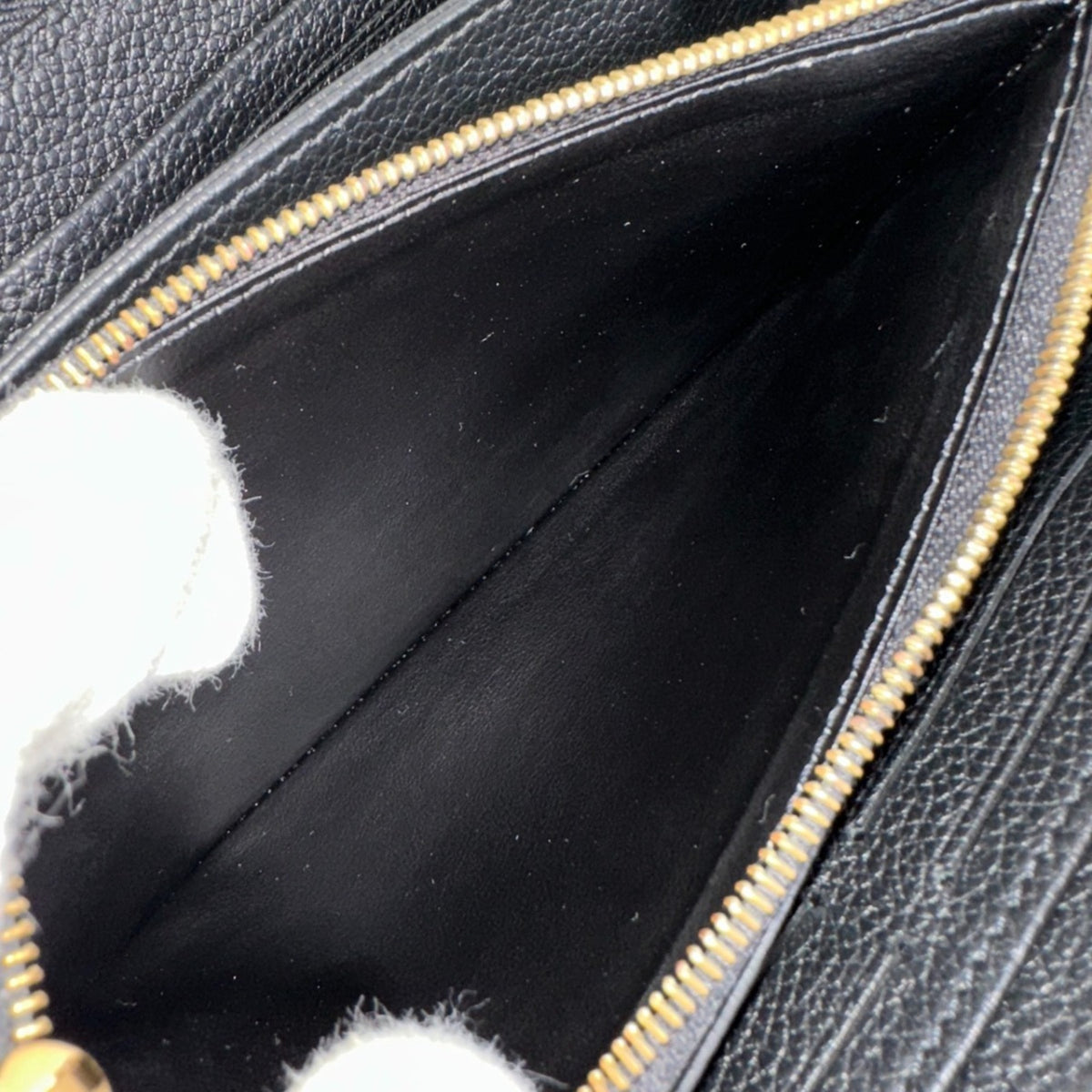 Louis Vuitton Beige Black Monogram Empreinte Long Wallet (Bi-Fold) (Pre-Owned)