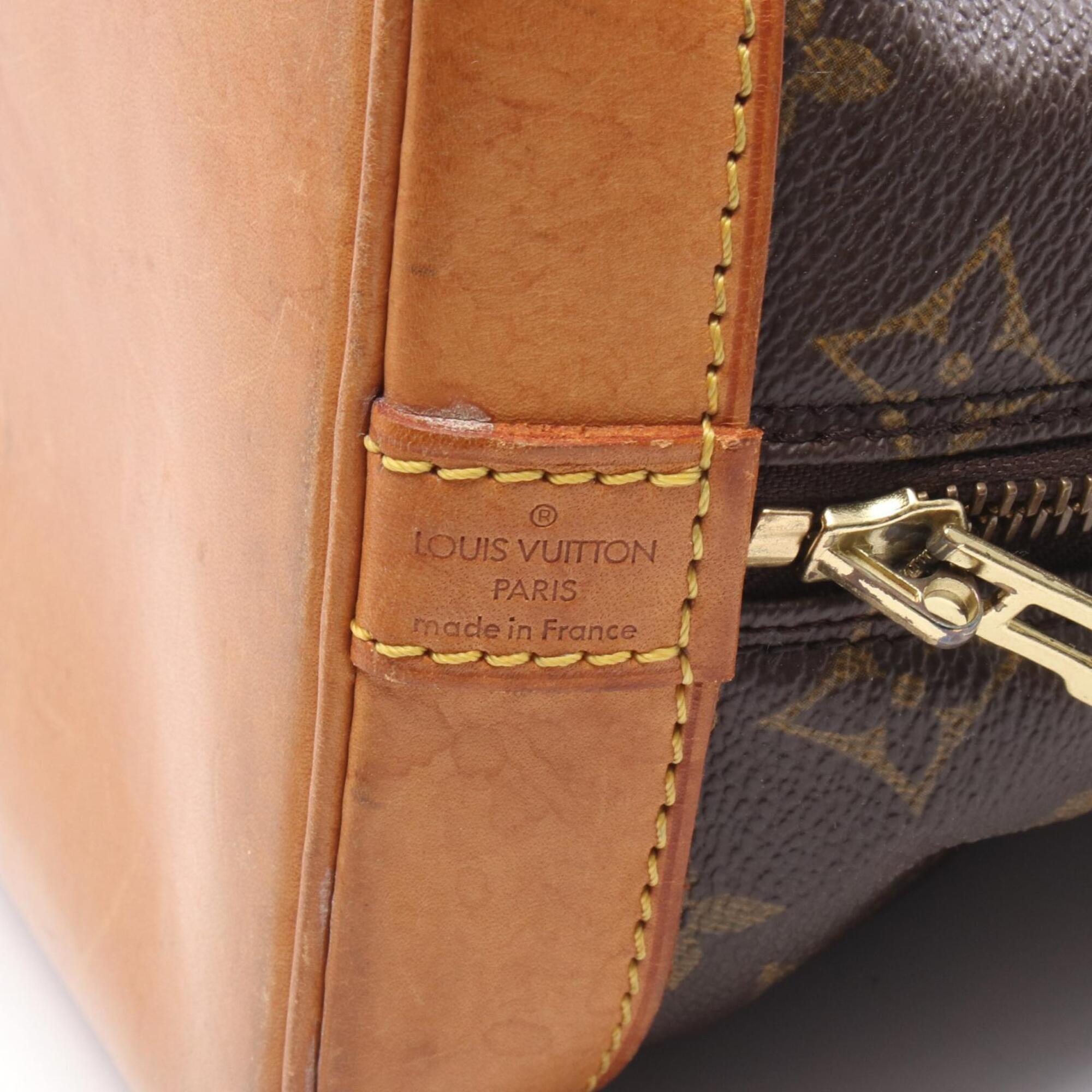 Louis Vuitton Brown Coated Canvas Leather Handbag (Pre-Owned)