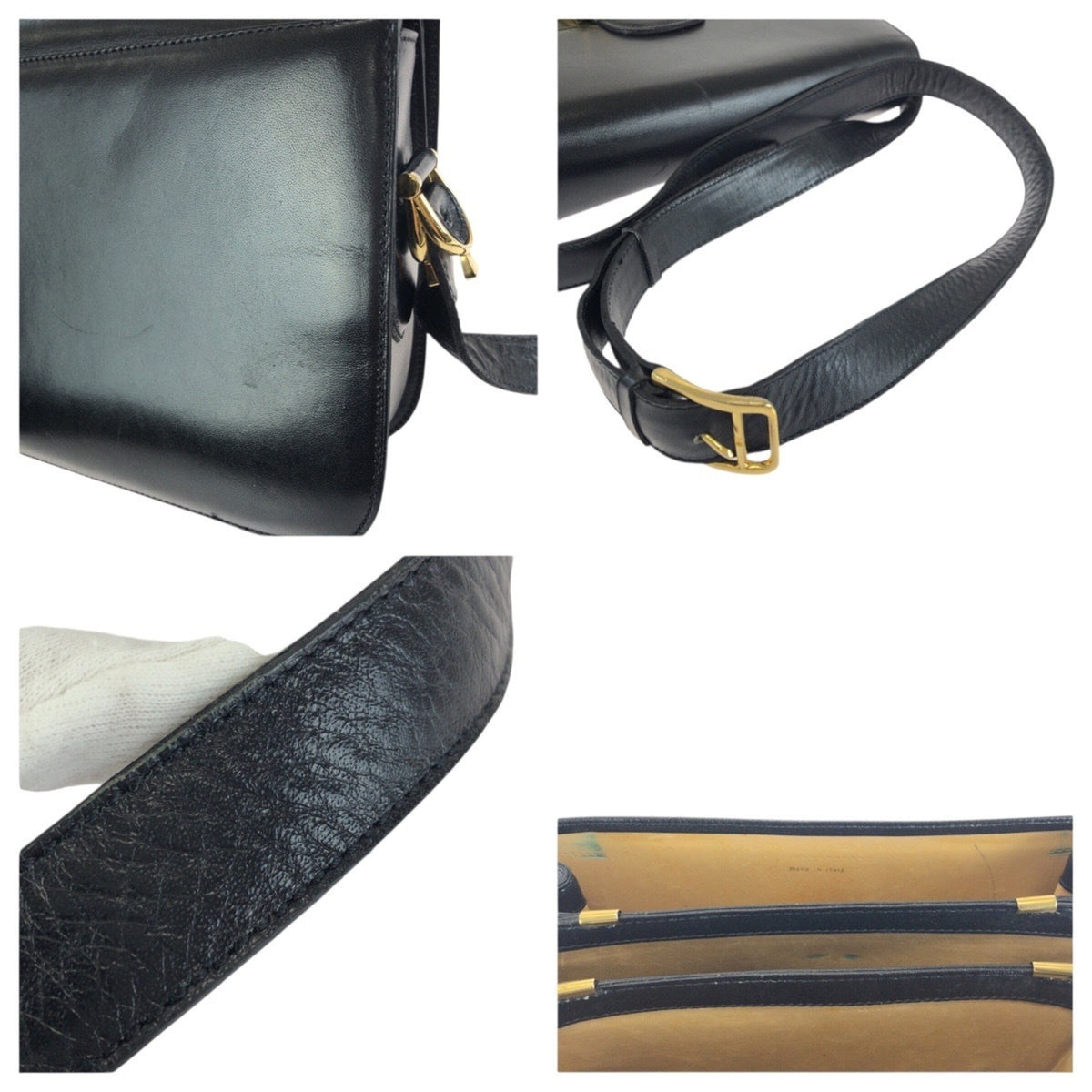 Celine Black Leather Shoulder Bag (Pre-Owned)
