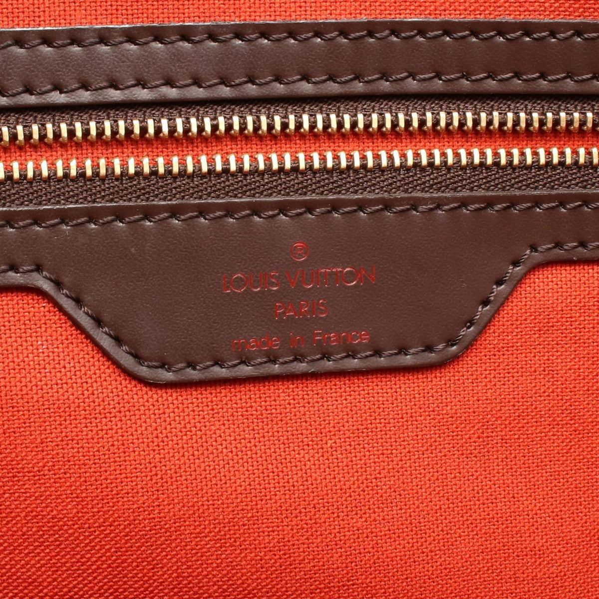 Louis Vuitton Brown Damier Canvas Coated Canvas Damier Canvas Leather Handbag Tote Bag (Pre-Owned)