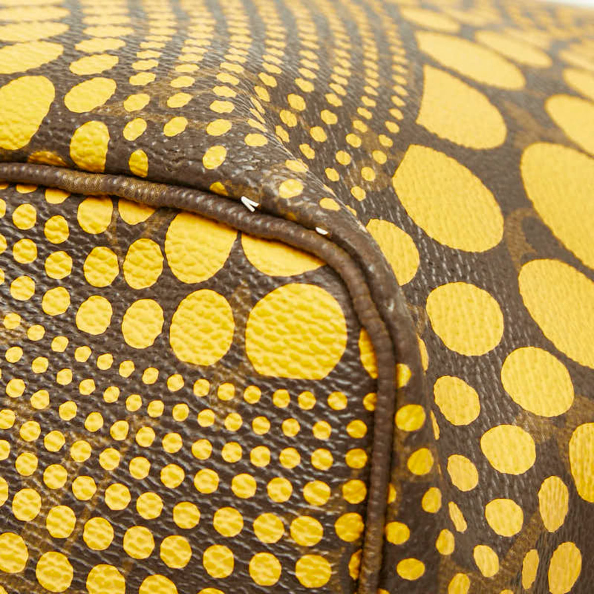 Louis Vuitton Brown Jaune Yellow Pvc Leather Shoulder Bag Tote Bag (Pre-Owned)