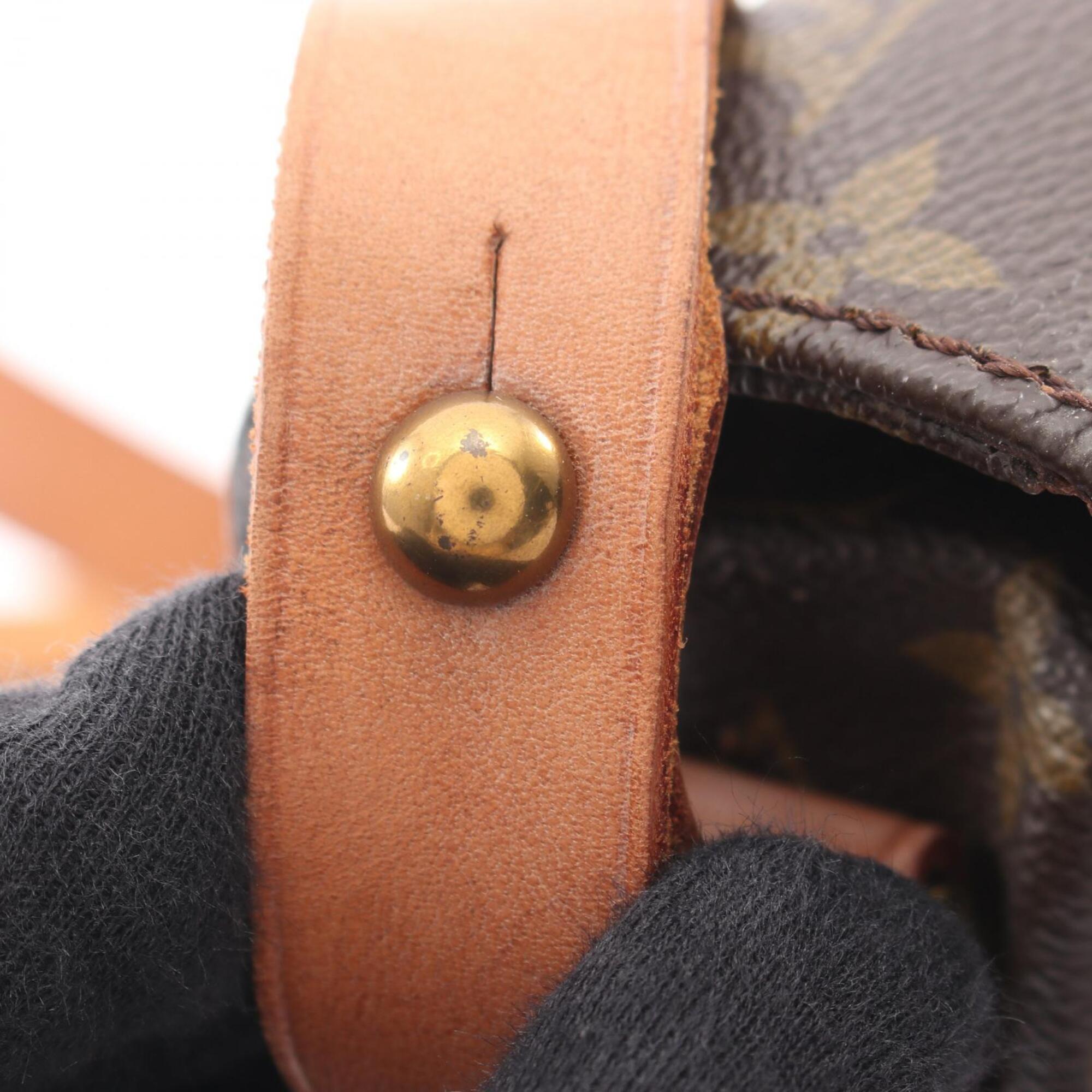 Louis Vuitton Brown Coated Canvas Pvc Monogram Leather Handbag Shoulder Bag (Pre-Owned)