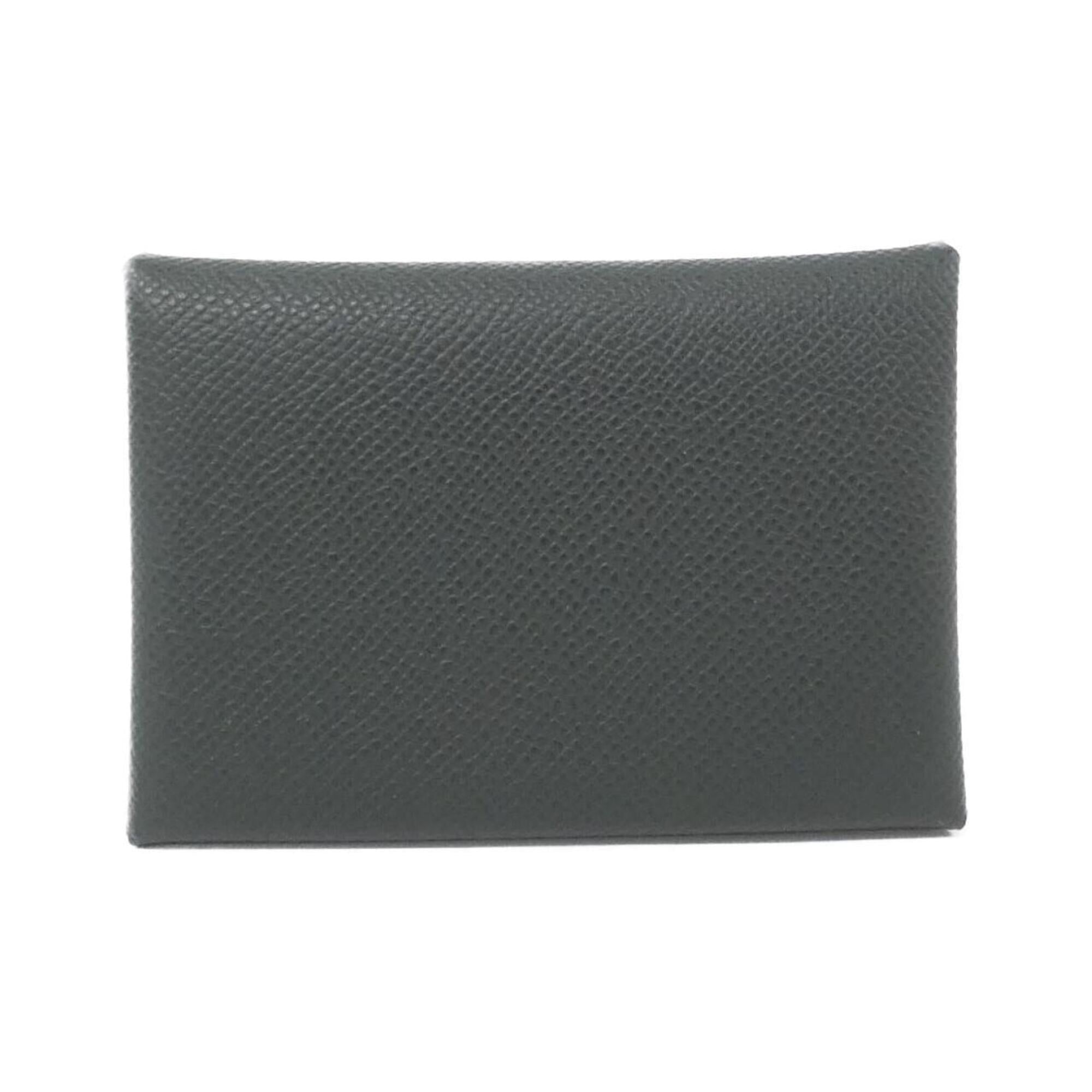 Hermes Vert Fonce Epsom Leather Coin Purse/Coin Case (Pre-Owned)