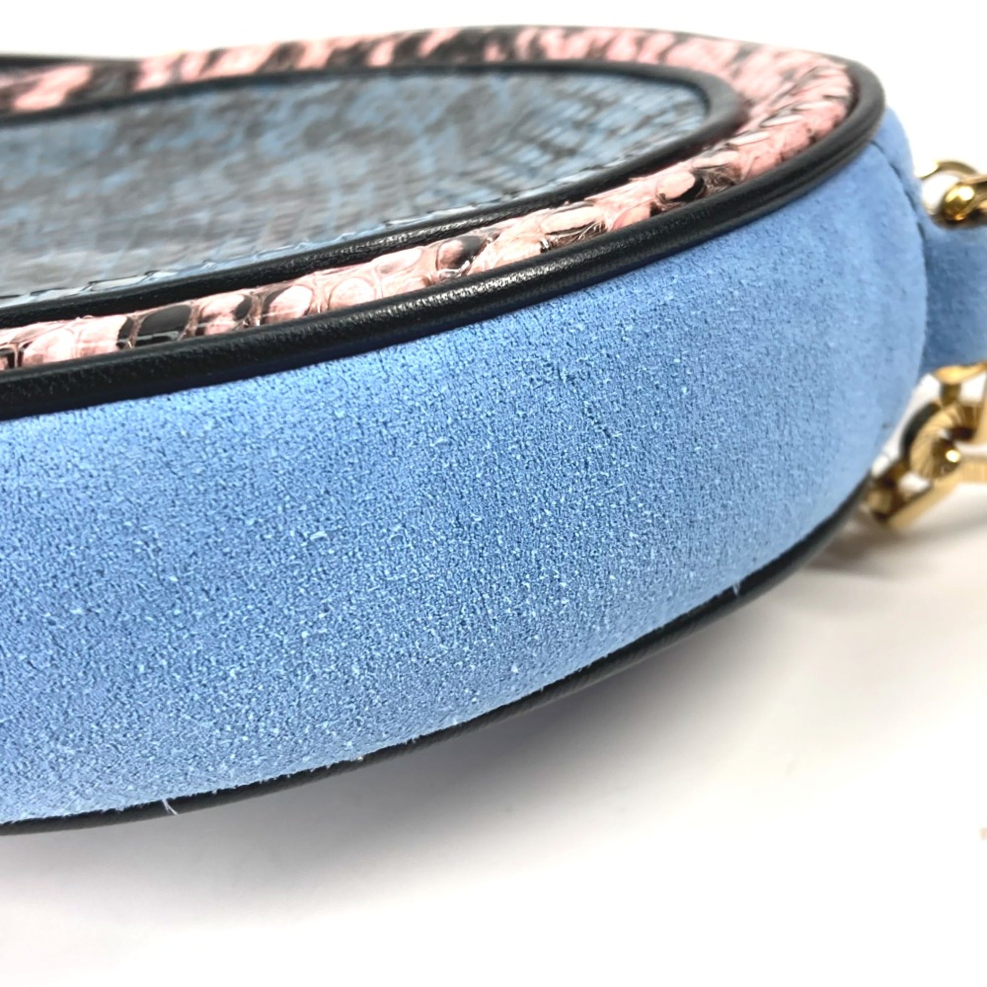 Gucci Blue Leather Shoulder Bag (Pre-Owned)
