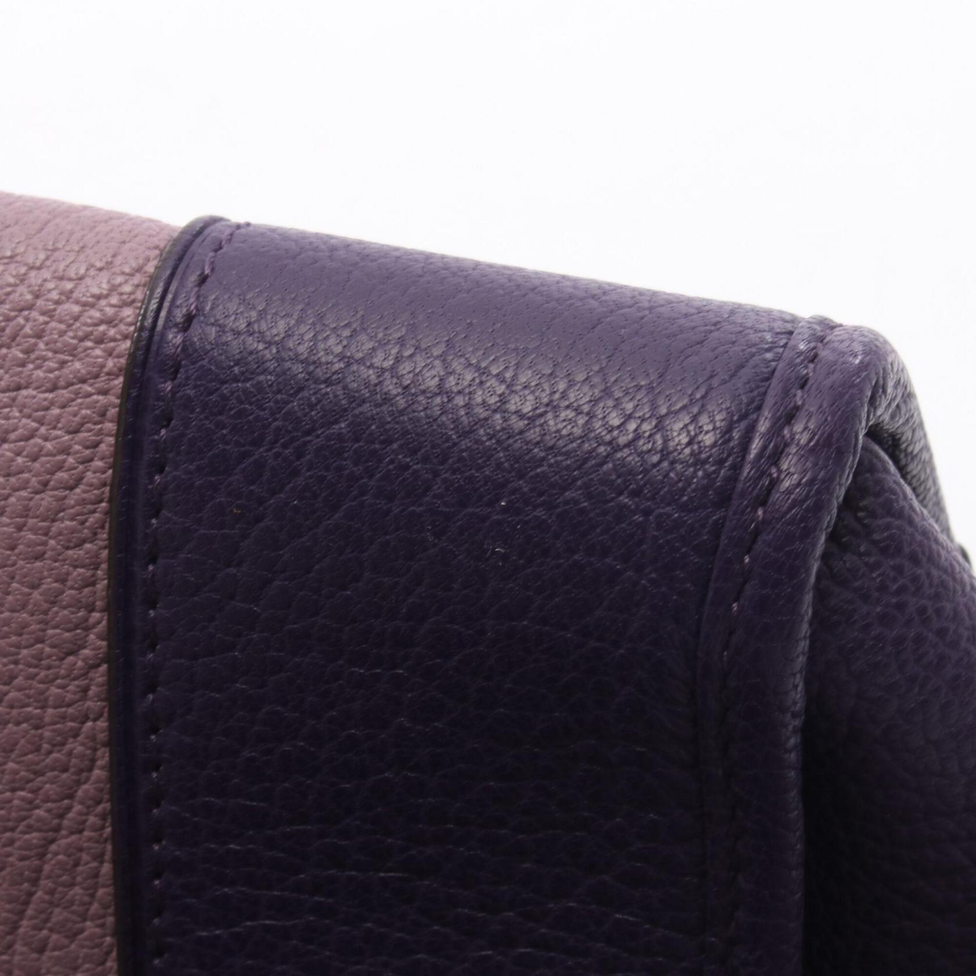 Loewe Pink Purple Leather Handbag (Pre-Owned)