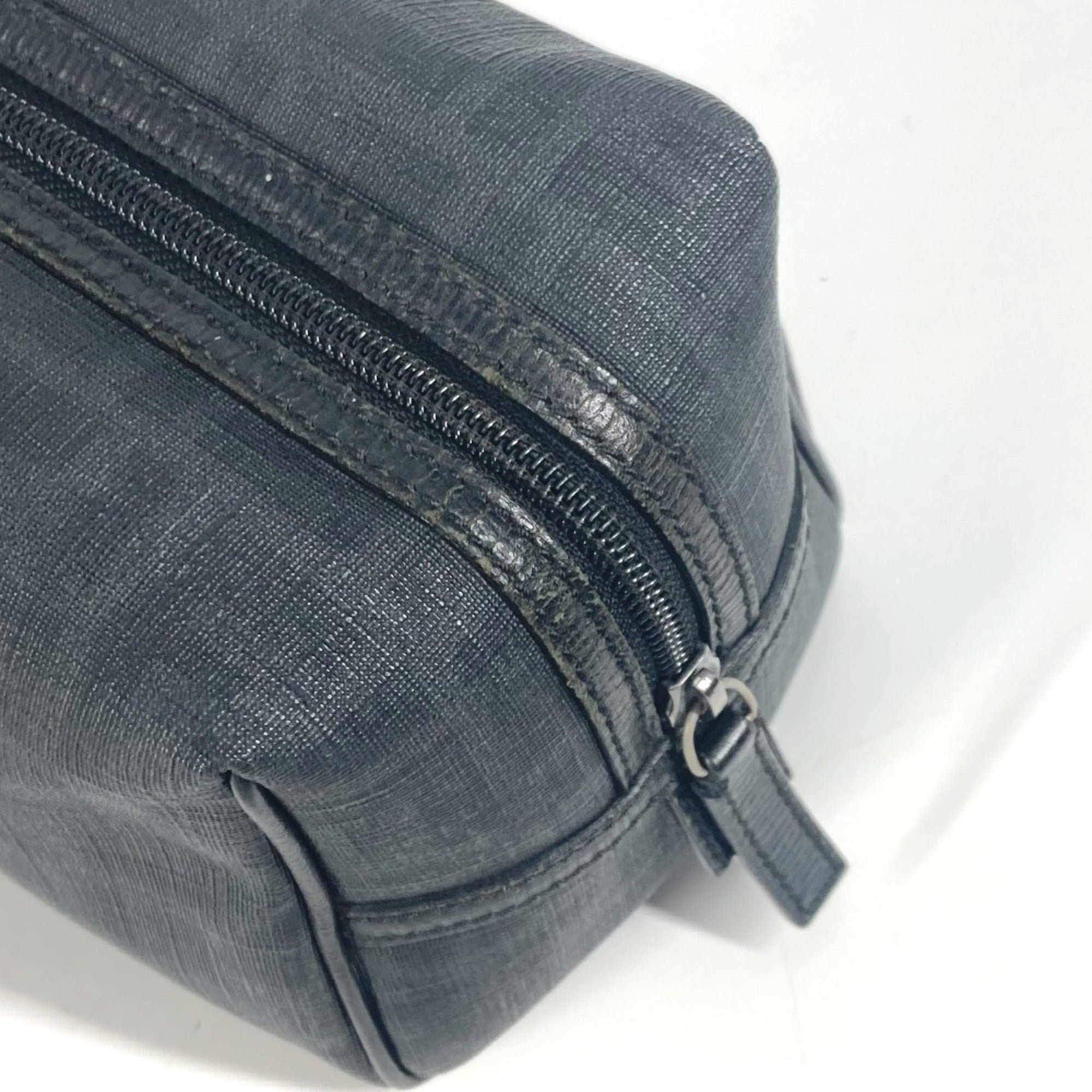 Fendi Zucca Black Pvc Pouch (Pre-Owned)