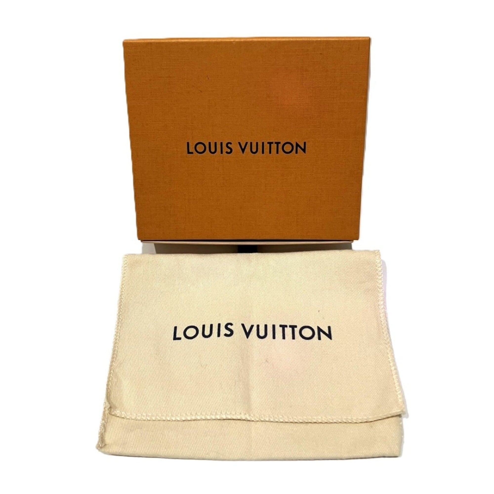 Louis Vuitton Monogram Denim Blue Red Color Monogram Denim Leather Pochette (Pre-Owned)