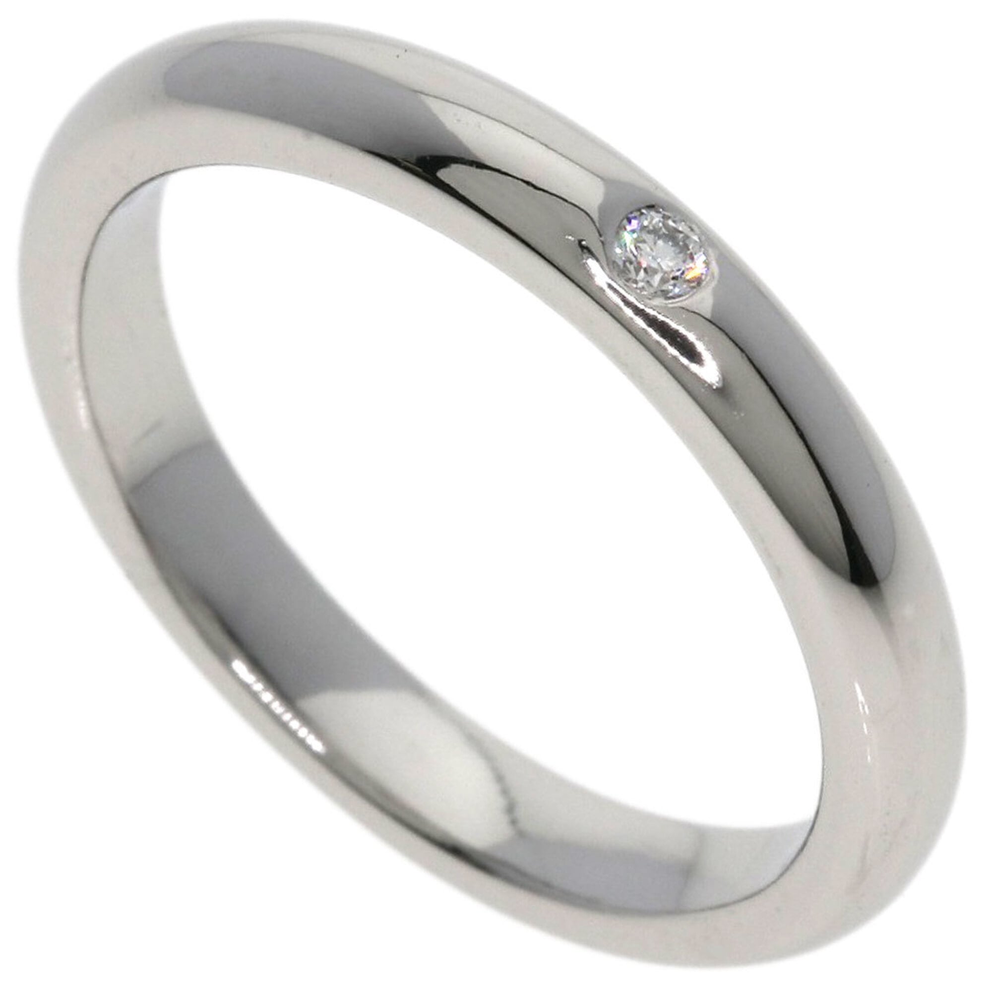 Tiffany Platinum Platinum 950 Band Ring (Pre-Owned)