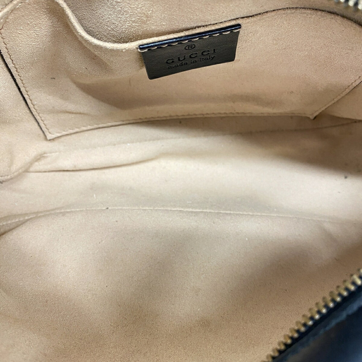 Gucci Black Leather Shoulder Bag (Pre-Owned)