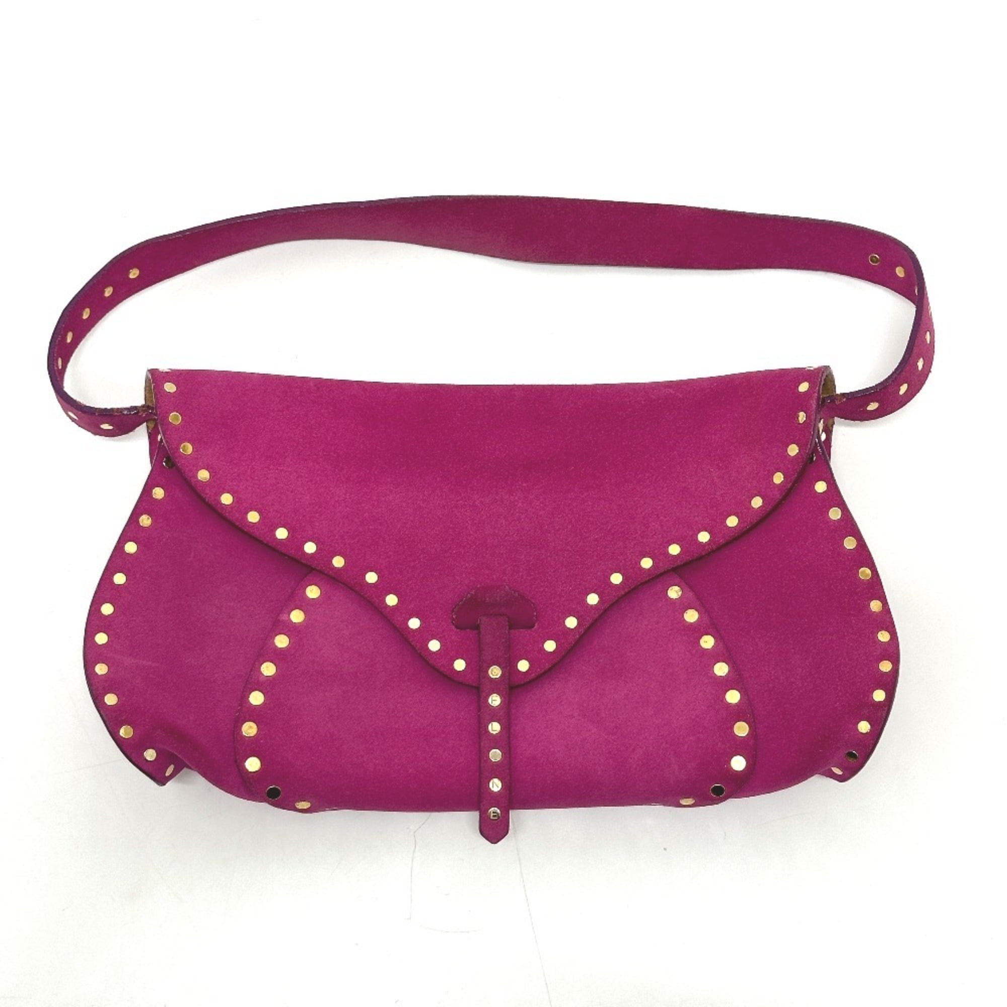 Celine Pink Suede Shoulder Bag (Pre-Owned)