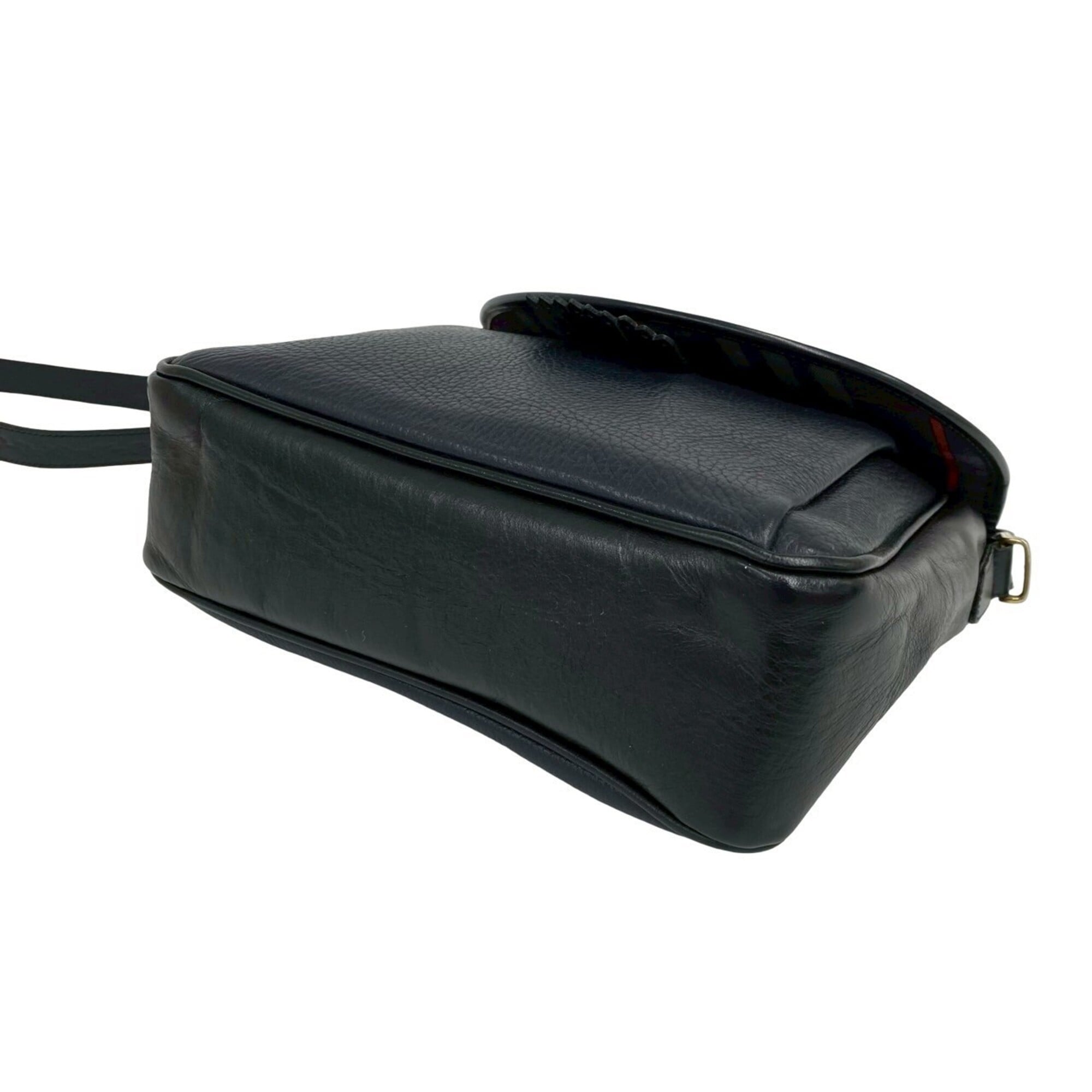 Burberry Black Leather Pochette Shoulder Bag (Pre-Owned)