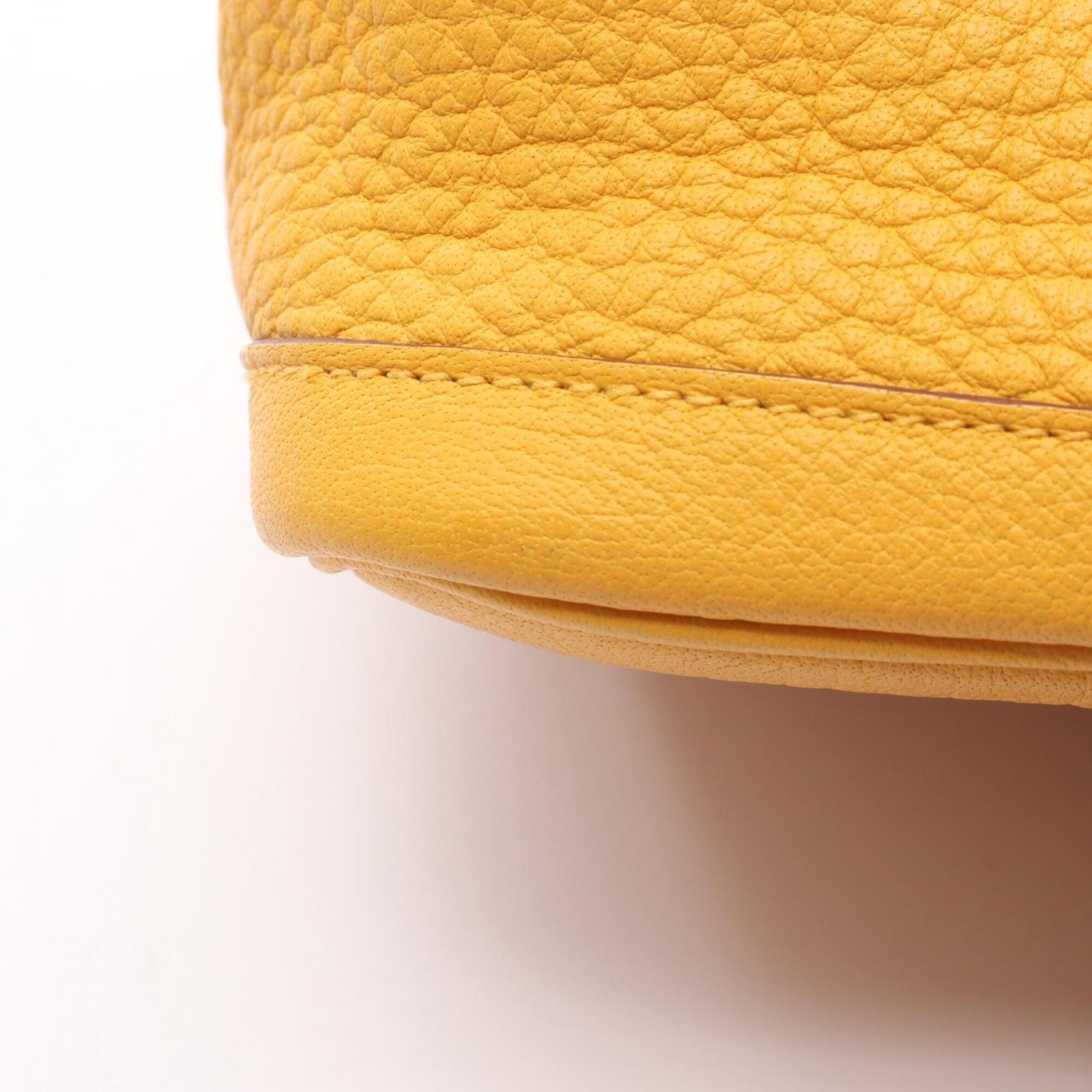 Hermes Yellow Negonda Leather Leather Handbag Tote Bag (Pre-Owned)