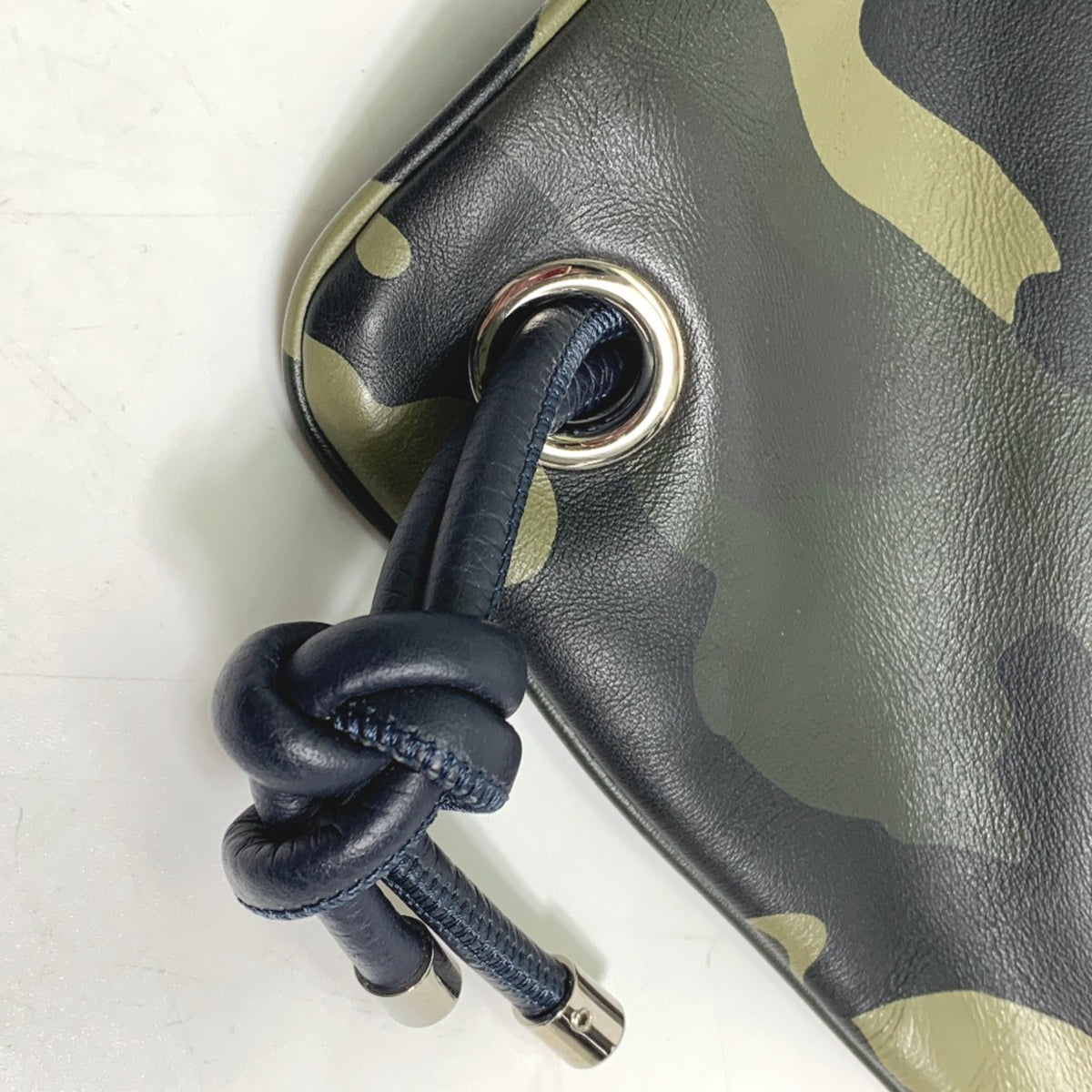 Dior Homme Green Leather Backpack (Pre-Owned)