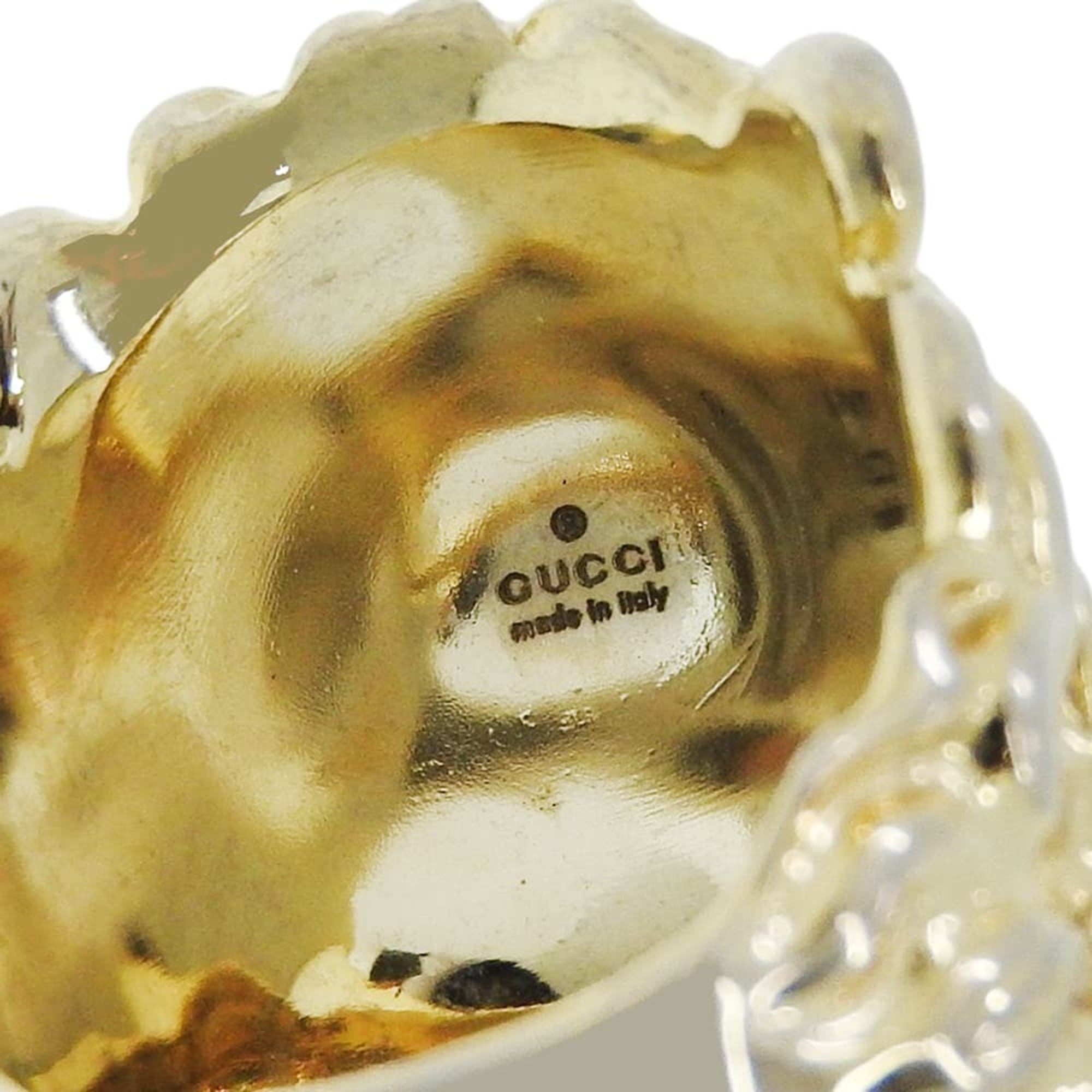 Gucci Gold Gold Plating Band Ring (Pre-Owned)