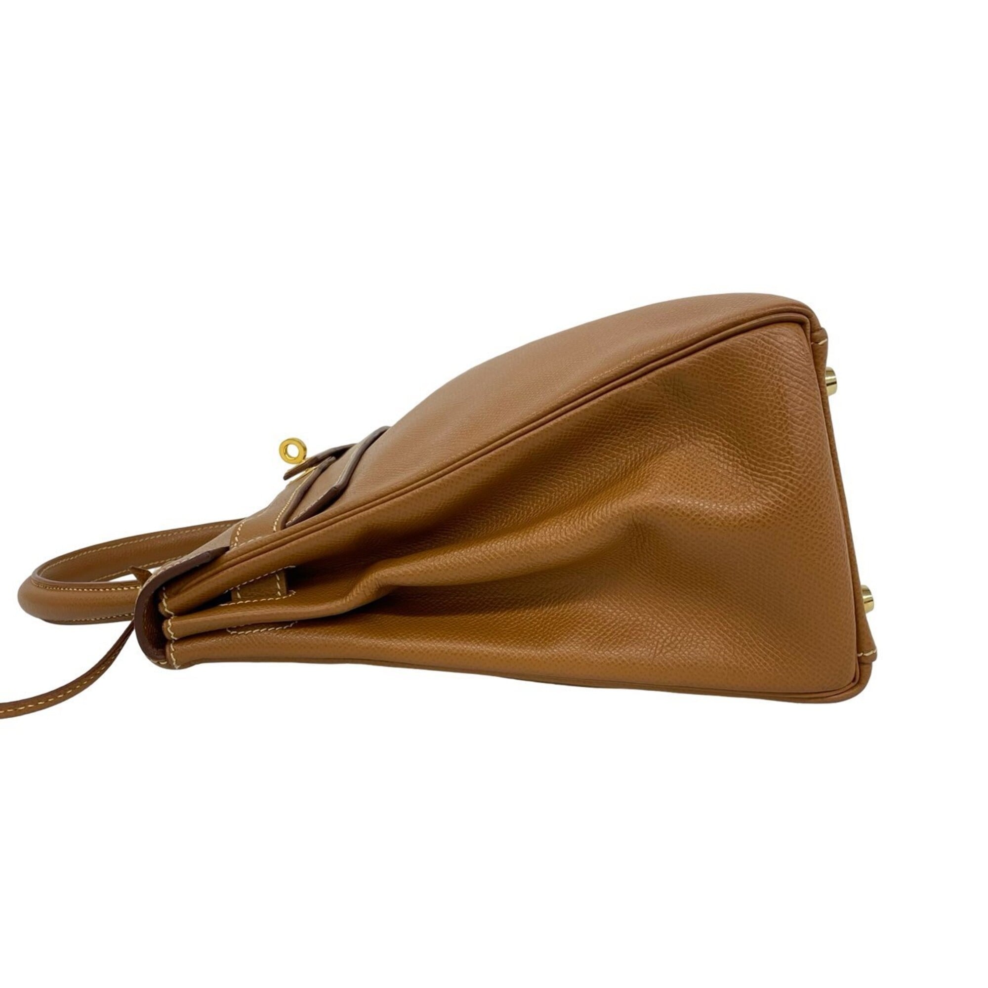 Hermes Brown Courchevel Leather Handbag Shoulder Bag (Pre-Owned)