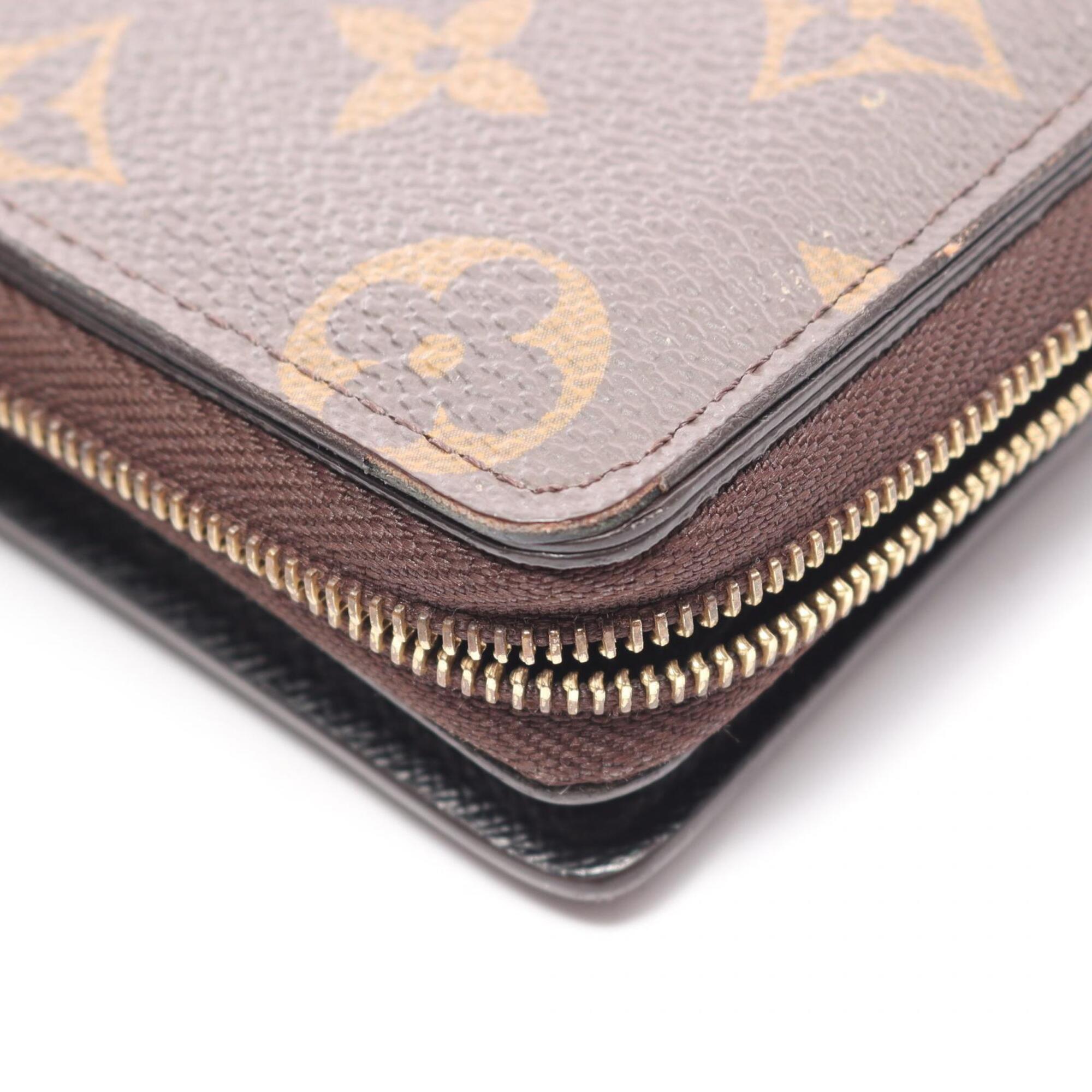 Louis Vuitton Monogram Reverse Brown Coated Canvas Wallet (Bi-Fold) (Pre-Owned)