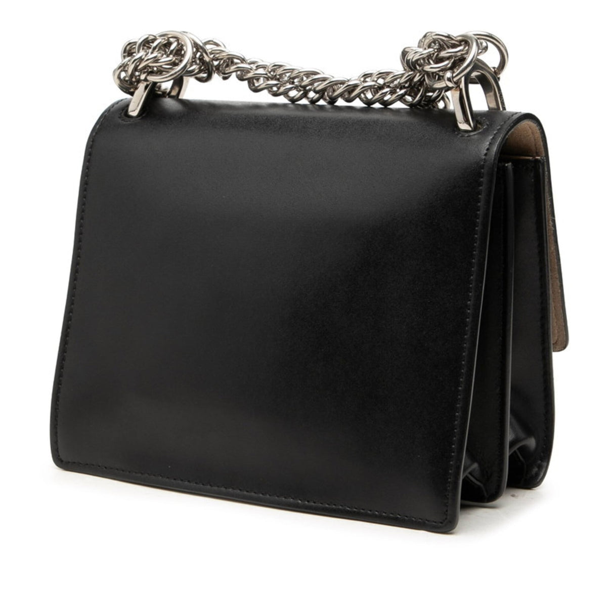 Fendi Black Leather Shoulder Bag (Pre-Owned)