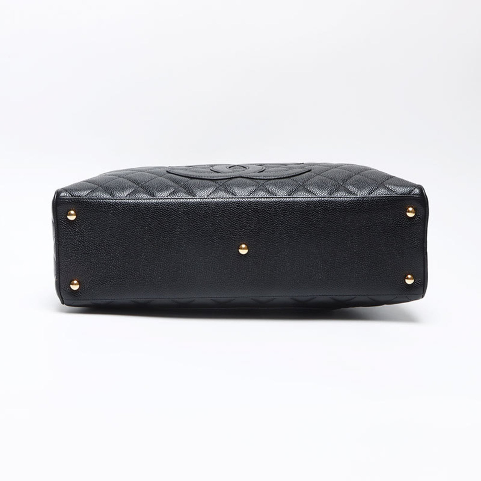 Chanel Black Grained Calfskin Boston Bag (Pre-Owned)