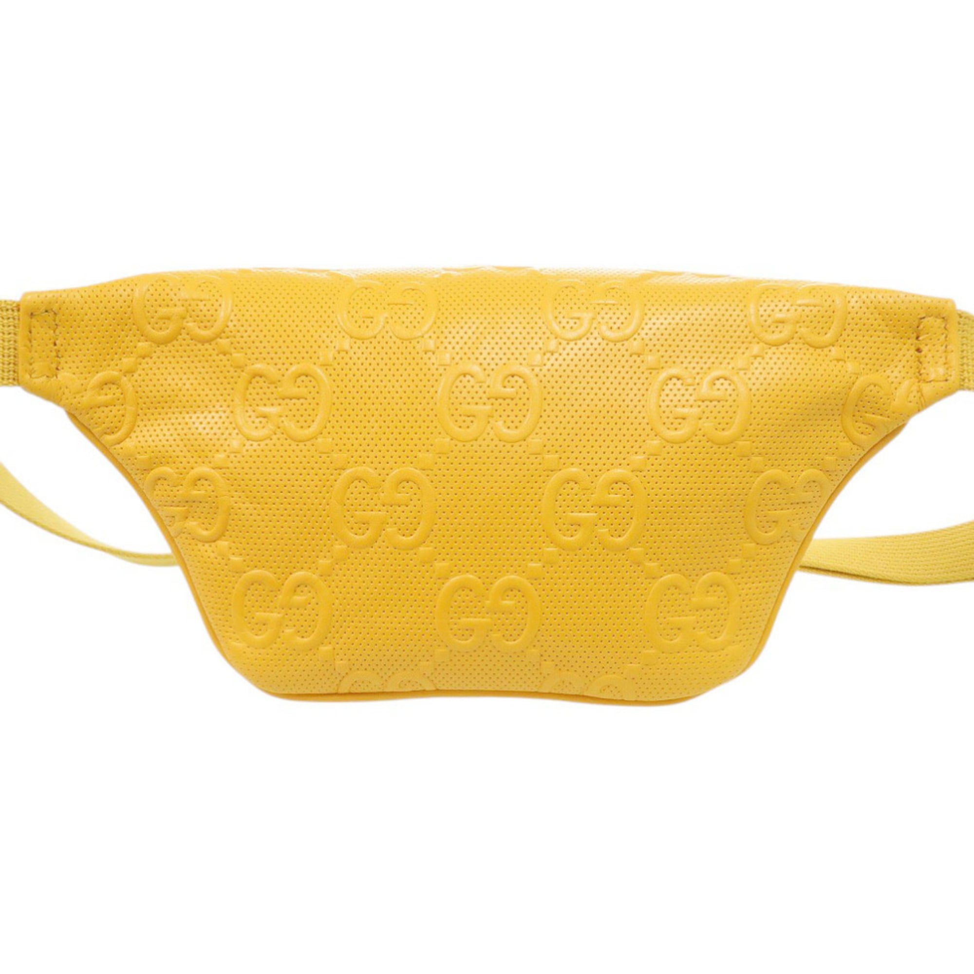 Gucci Yellow Leather Sling Bag (Pre-Owned)
