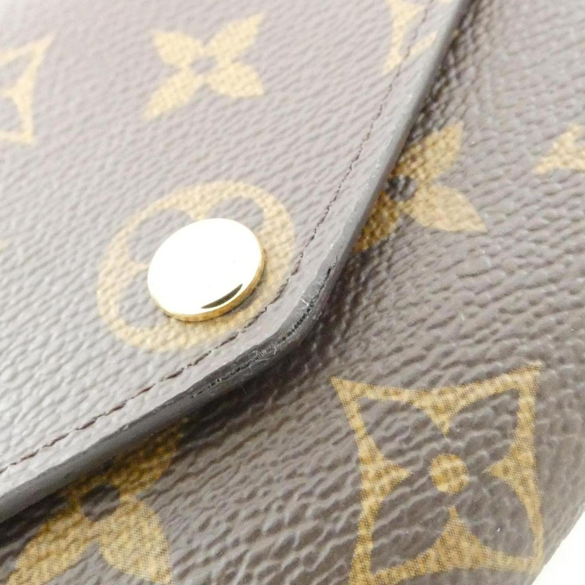 Louis Vuitton Monogram Fuchsia Marron Coated Canvas Long Wallet (Bi-Fold) (Pre-Owned)