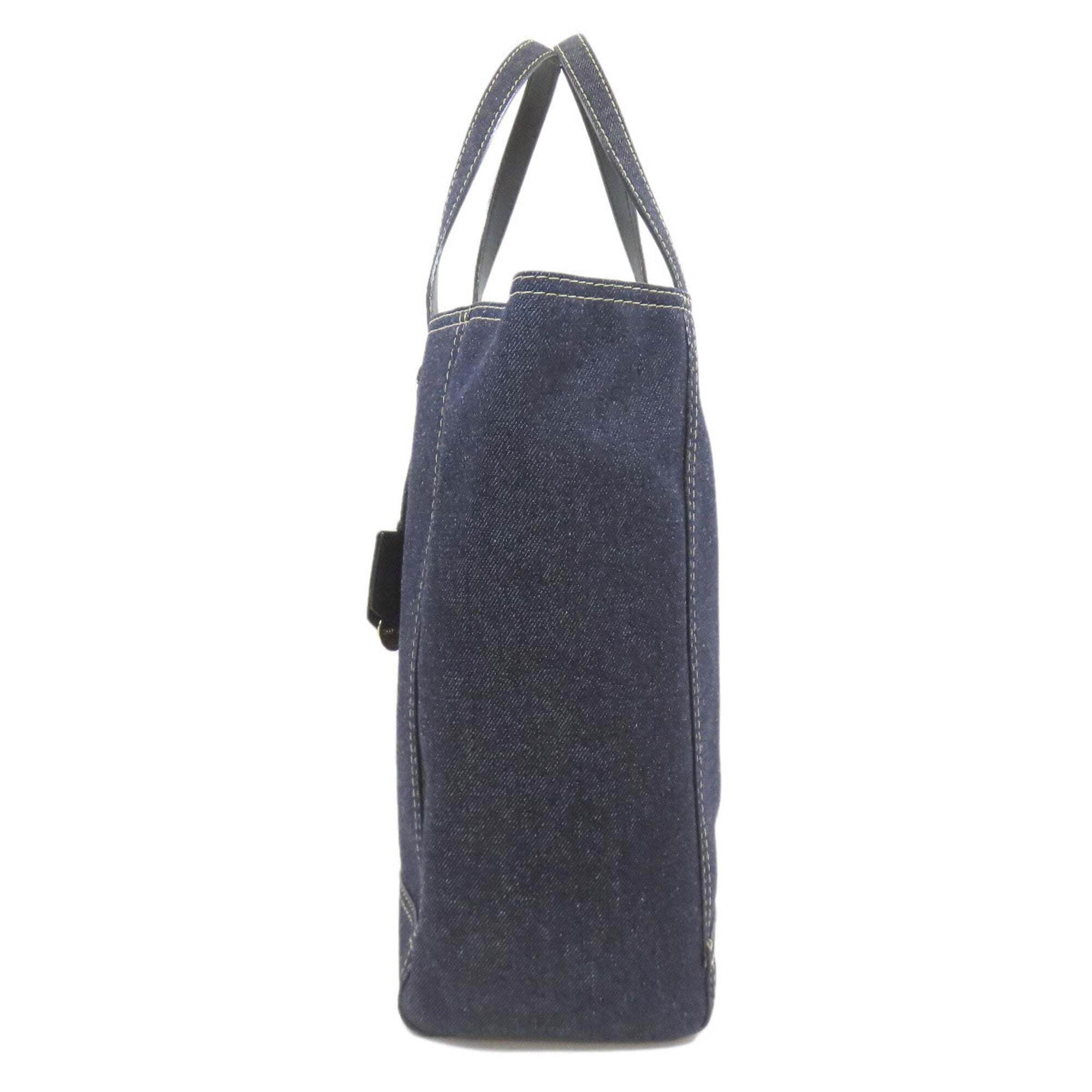 Jimmy Choo Blue Navy Denim Tote Bag (Pre-Owned)