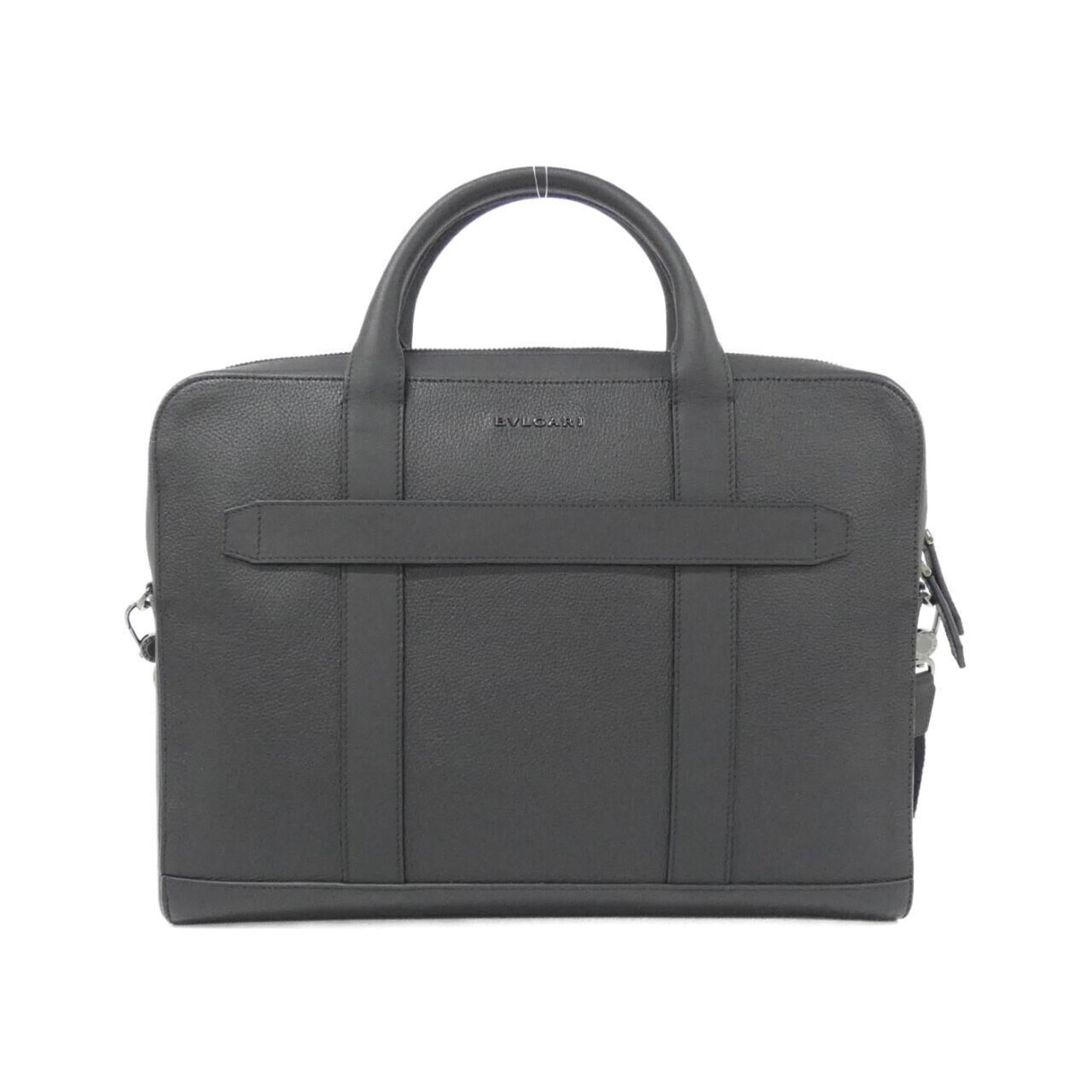 Bvlgari Black Leather Handbag (Pre-Owned)