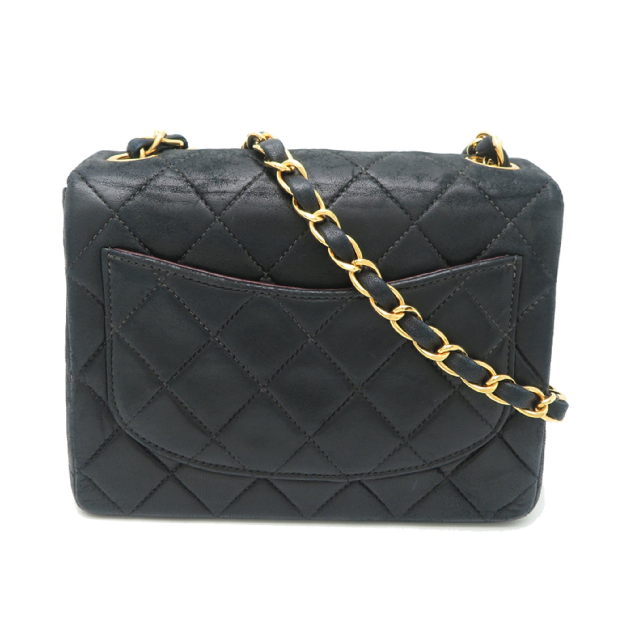 Chanel Black Leather Shoulder Bag (Pre-Owned)