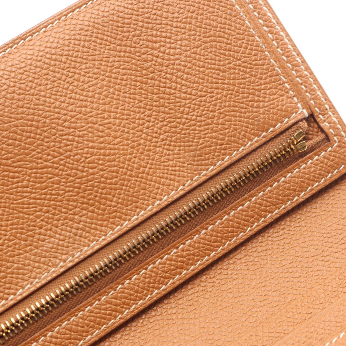 Hermes Brown Epsom Leather Long Wallet (Bi-Fold) (Pre-Owned)