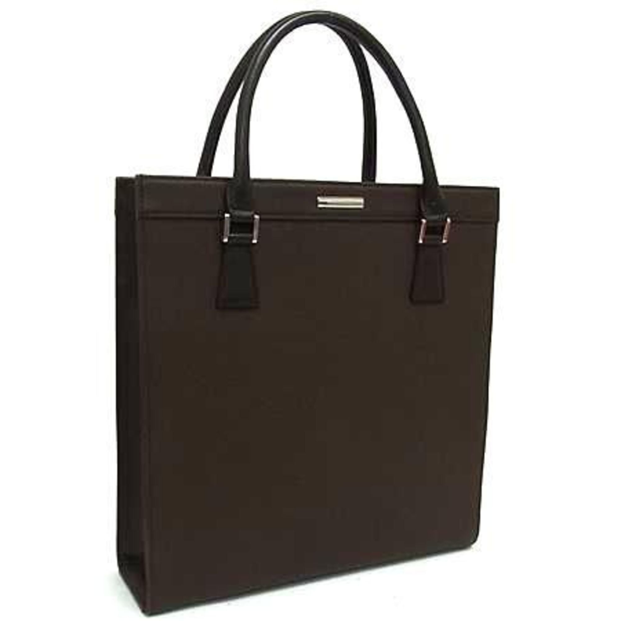 Burberry Brown Leather Handbag Tote Bag (Pre-Owned)