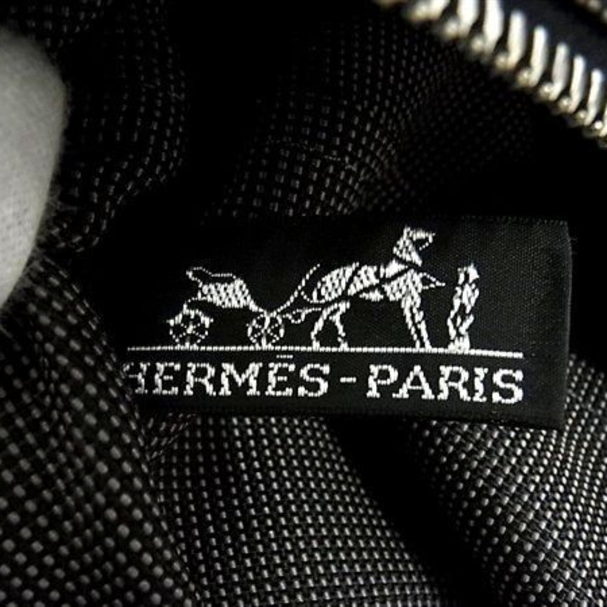 Hermes Gray Canvas Tote Bag (Pre-Owned)