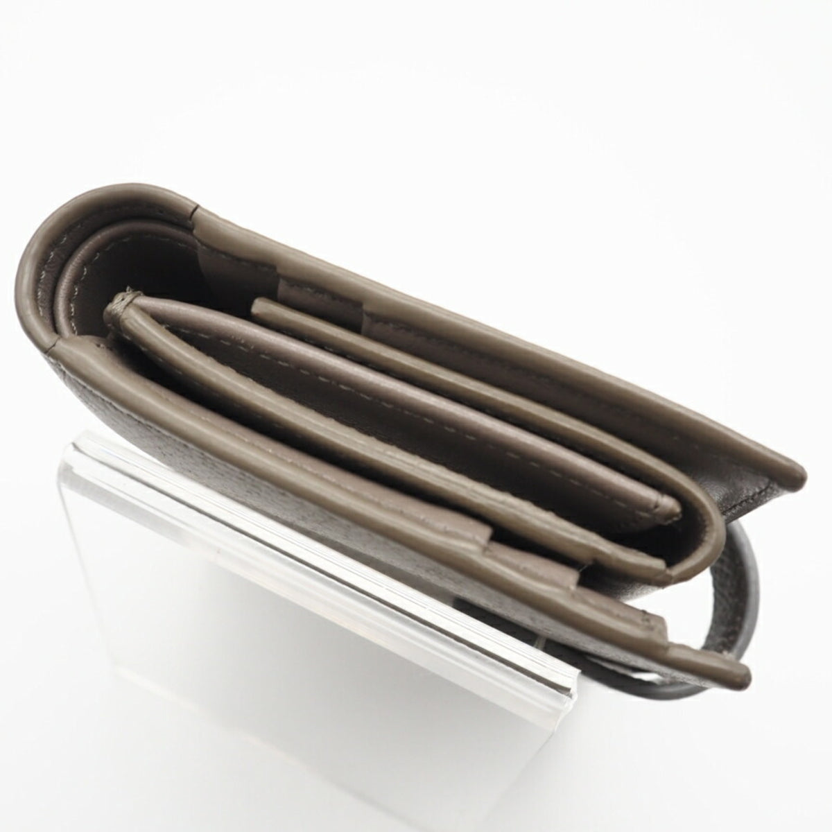 Celine Beige Blue Leather Wallet (Bi-Fold) (Pre-Owned)
